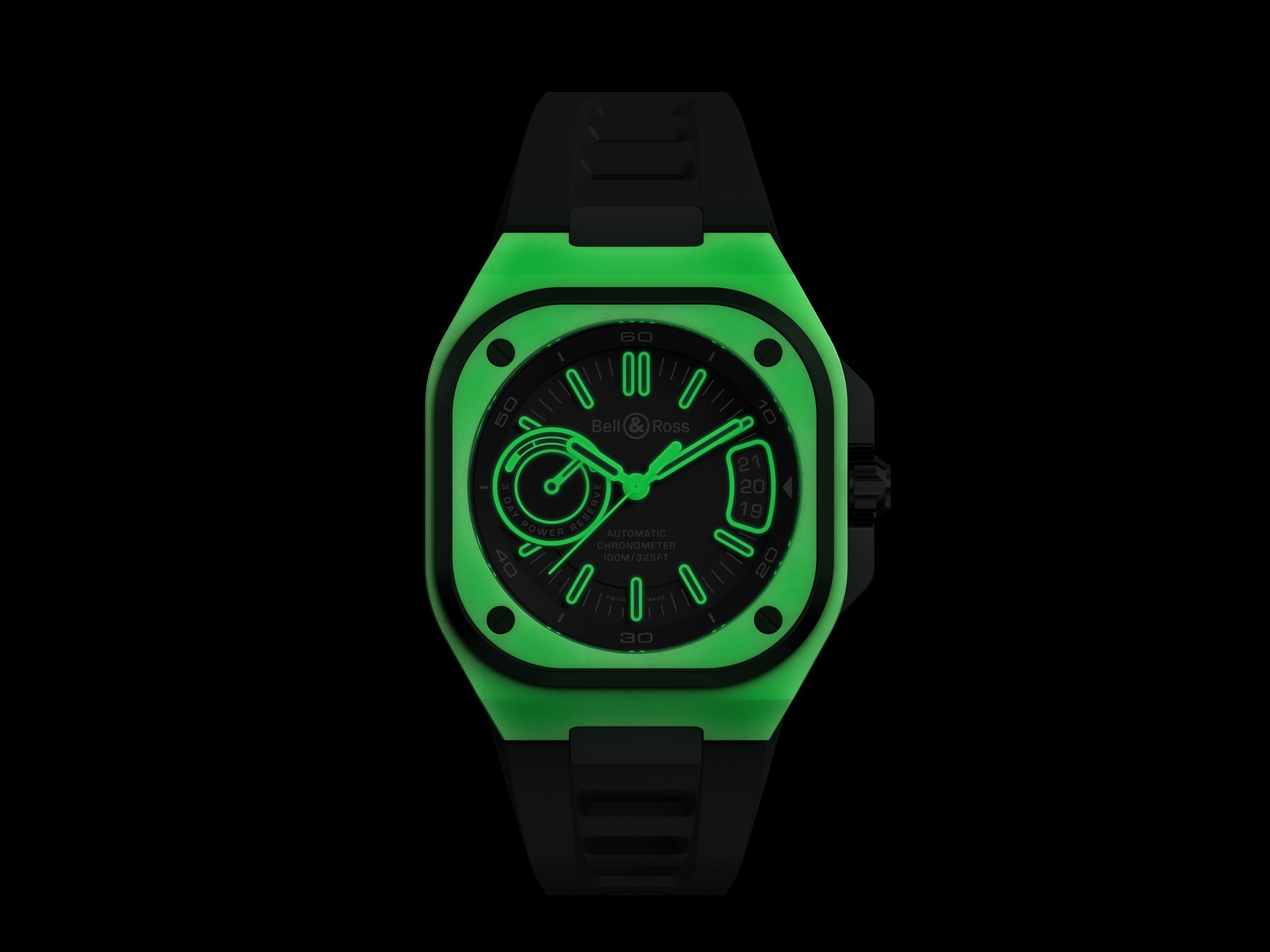 Bell & Ross BR-X5 Green Lum BRX5R-LUM-TC/SRB Replica 5