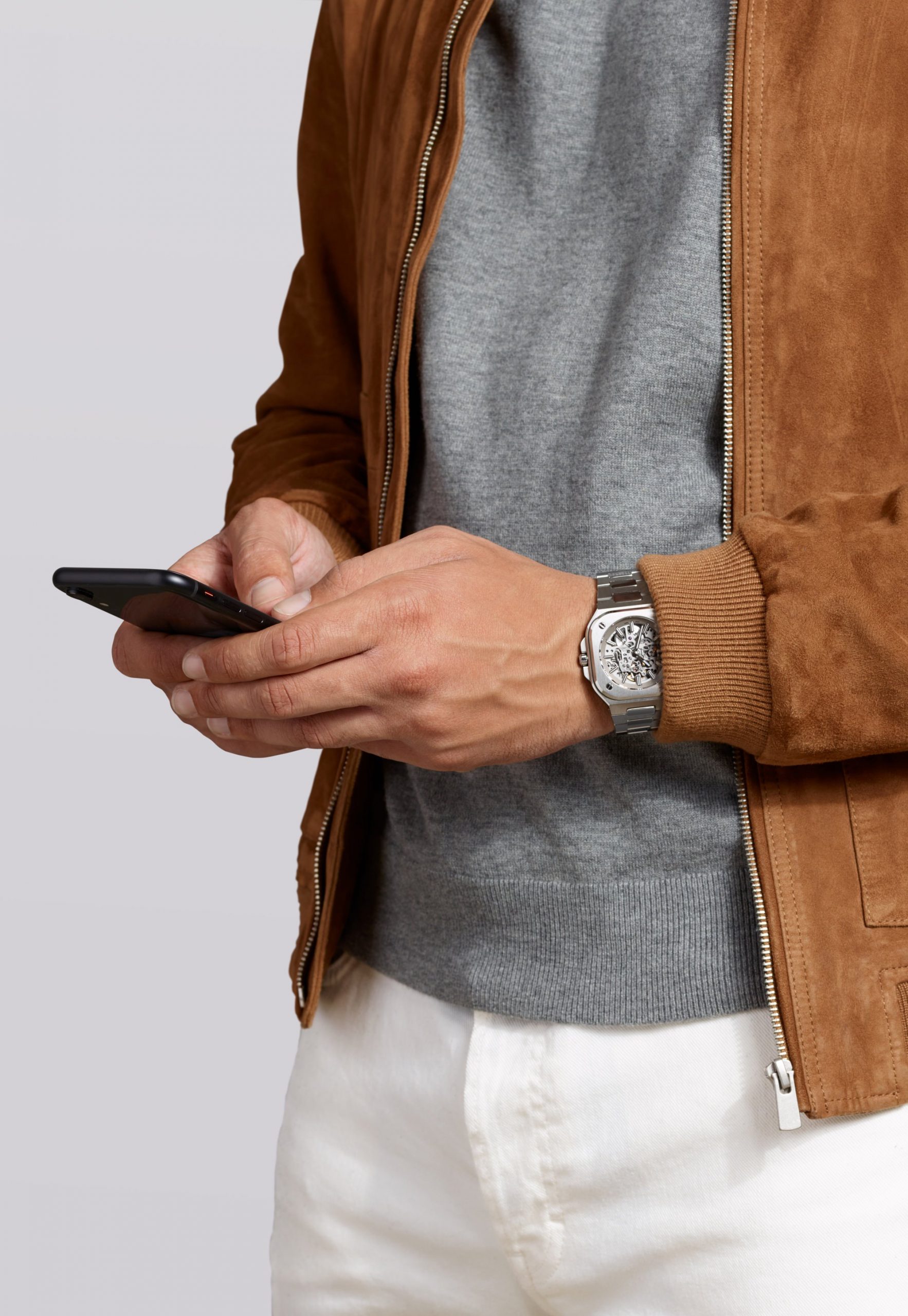 Bell & Ross BR 05 Skeleton Gray BR05A-GR-SKST/SST Replica 5