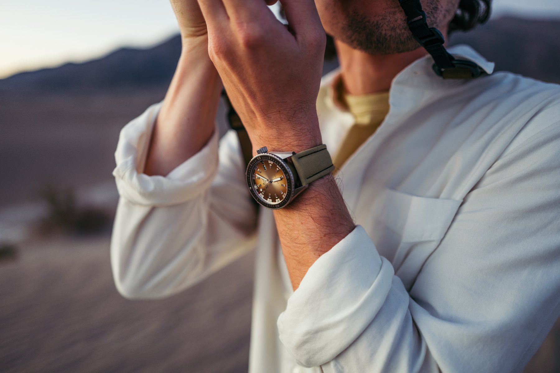 IMG_9081 Blancpain Fifty Fathoms Bathyscaphe Day Date Desert Edition 5052 1146 E52A Replica 5