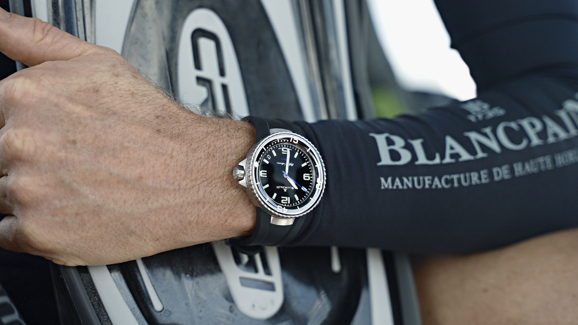 IMG_9081 Blancpain Fifty Fathoms Tech – Ocean Commitment IV 5029A-12B30-64A Replica 5