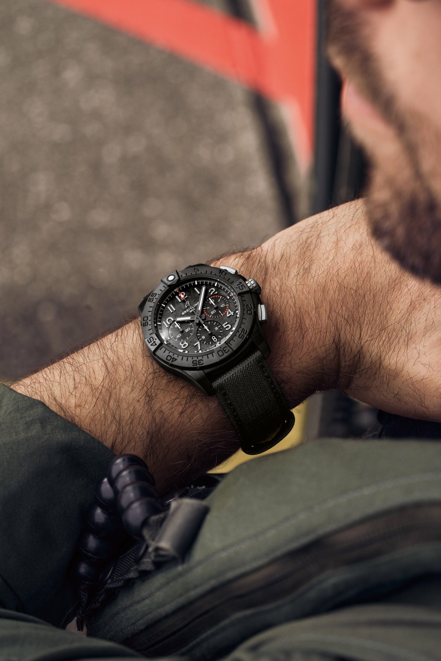 IMG_9081 Breitling Avenger B01 Chronograph 44 Night Mission SB0147101B1X1 Replica 5