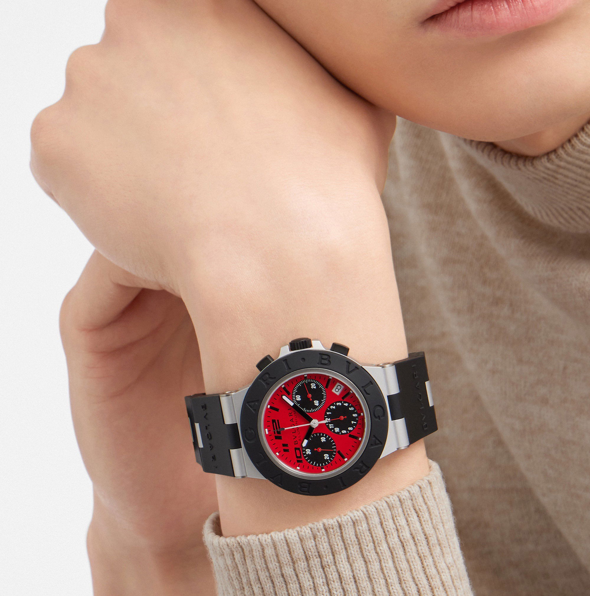 IMG_9081 Bvlgari Bvlgari BvlgariAluminium Chronograph Ducati Special Edition 103701 Replica 5