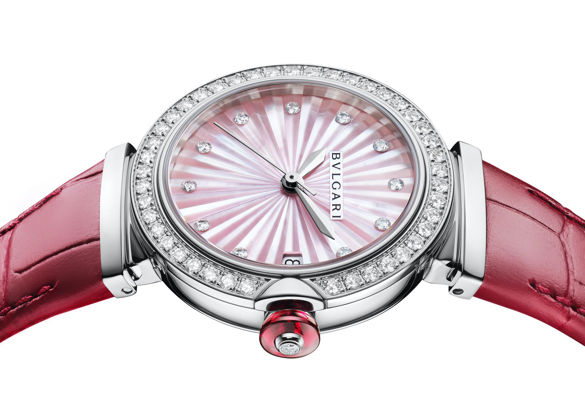 IMG_9081 Bvlgari Lvcea Intarsio Pink Mother-of-Pearl 33mm 103618 Replica 5