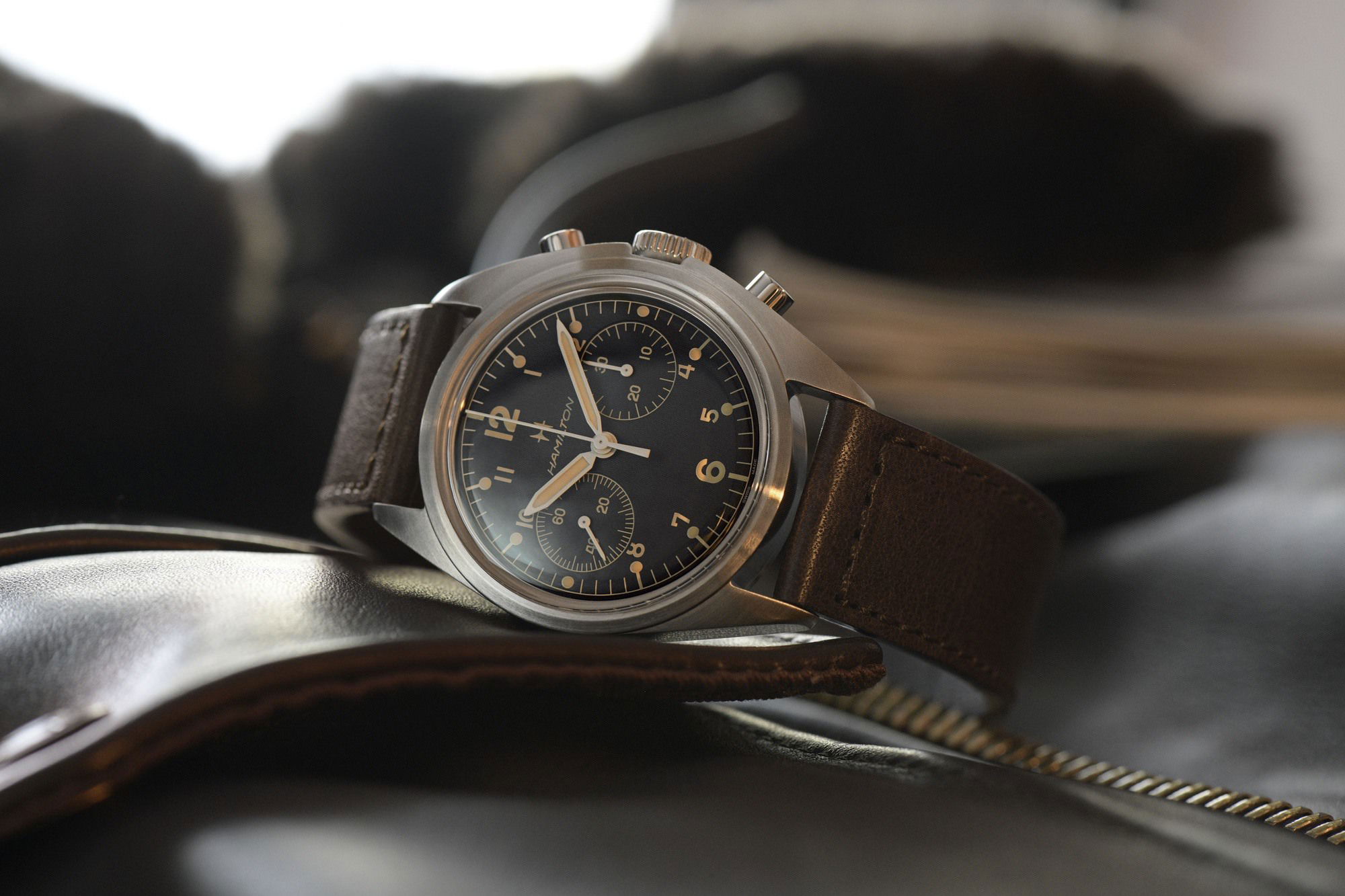 Hamilton Khaki Pilot Pioneer Mechanical Chronograph H76409530 Replica 5