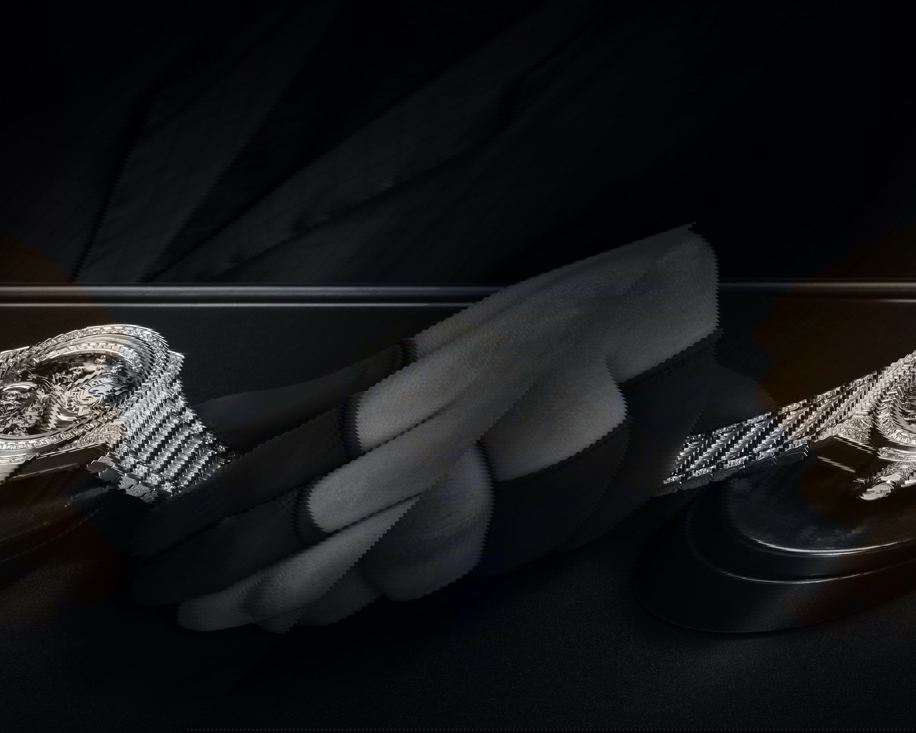 IMG_9081 Hublot Big Bang Integral Tourbillon High Jewellery 455.WX.9000.WX.9904 Replica 5