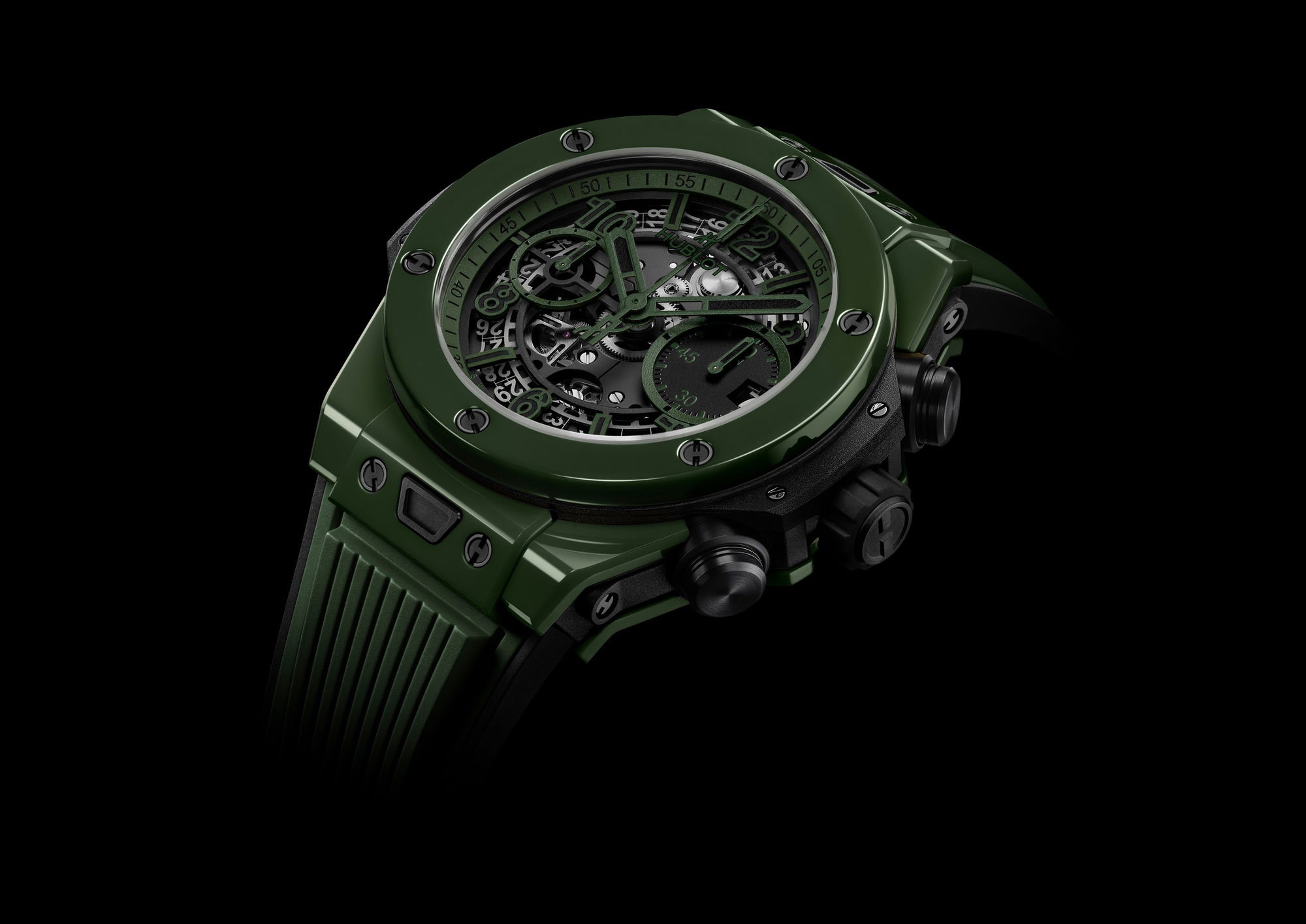Hublot Big Bang Unico Dark Green Ceramic 442.GX.5210.RX Replica 5