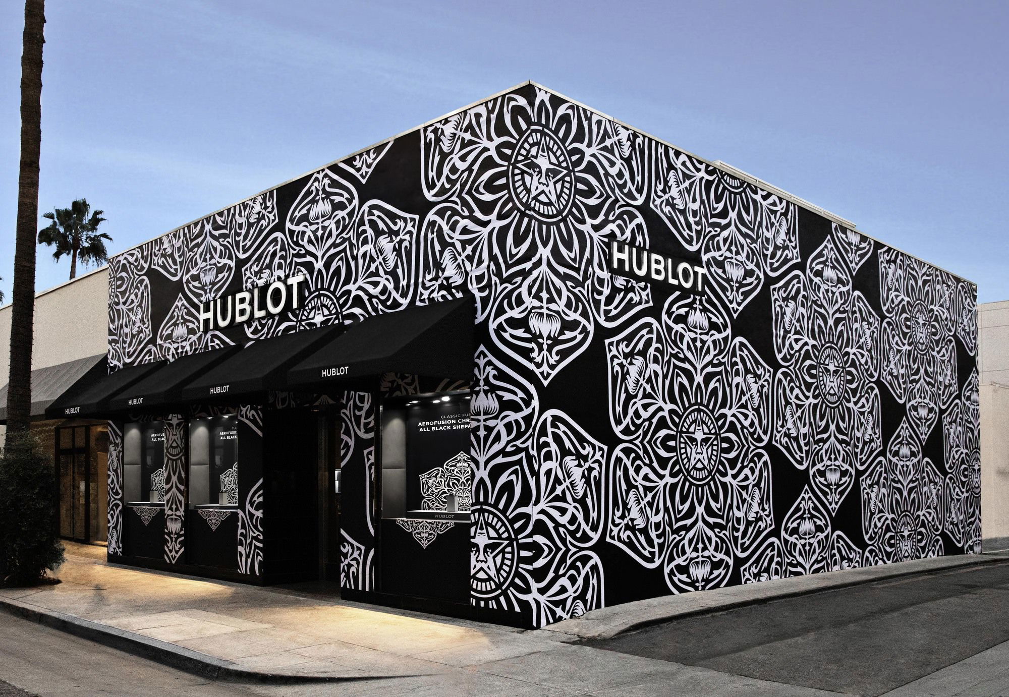 IMG_9081 Hublot Classic Fusion Aerofusion Chronograph All Black Shepard Fairey 525.CI.0117.RX.SHF22 Replica 5