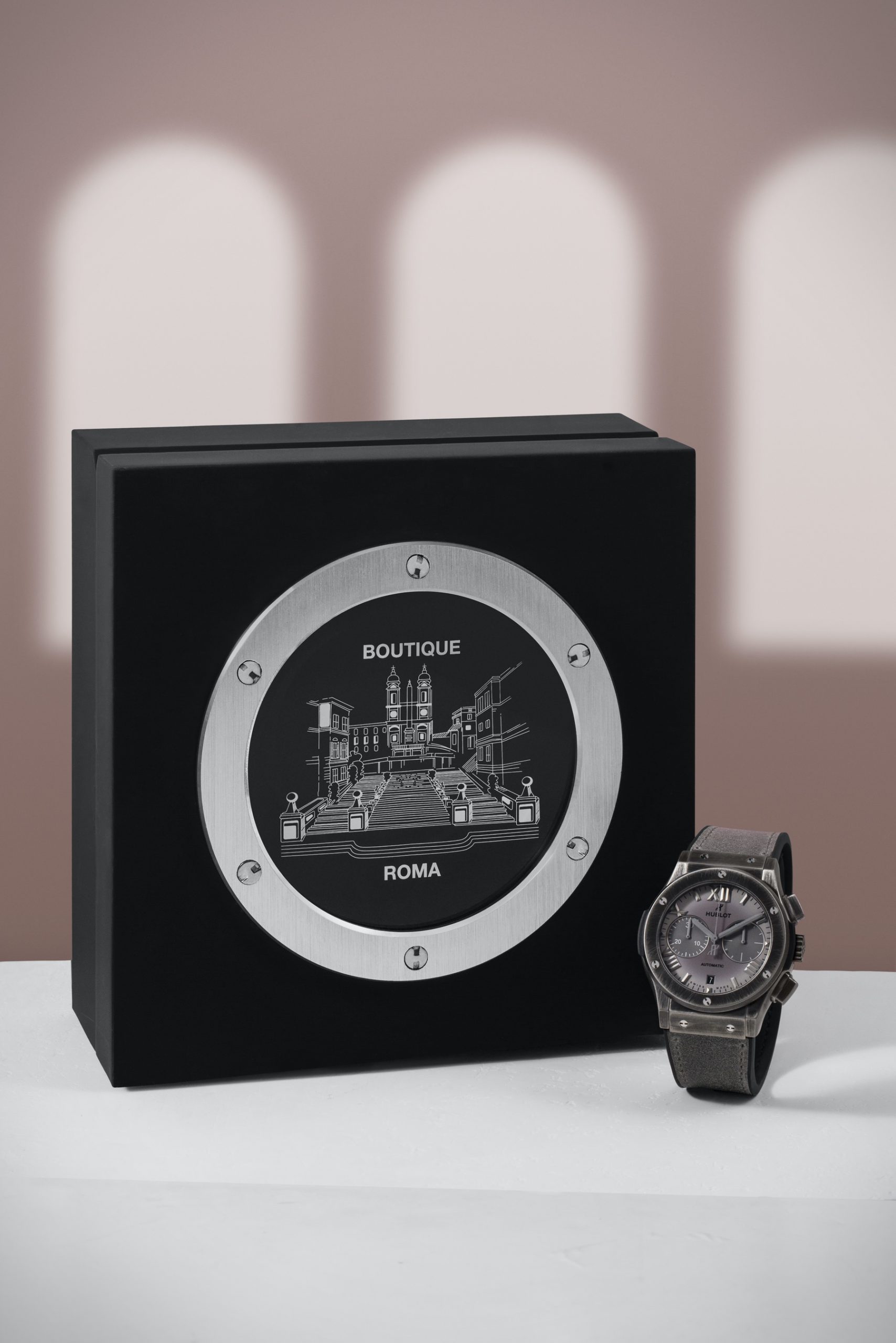 IMG_9081 Hublot Classic Fusion Chronograph Special Edition Roma Boutique 521.NX.4610.VR.ROM20 Replica 5