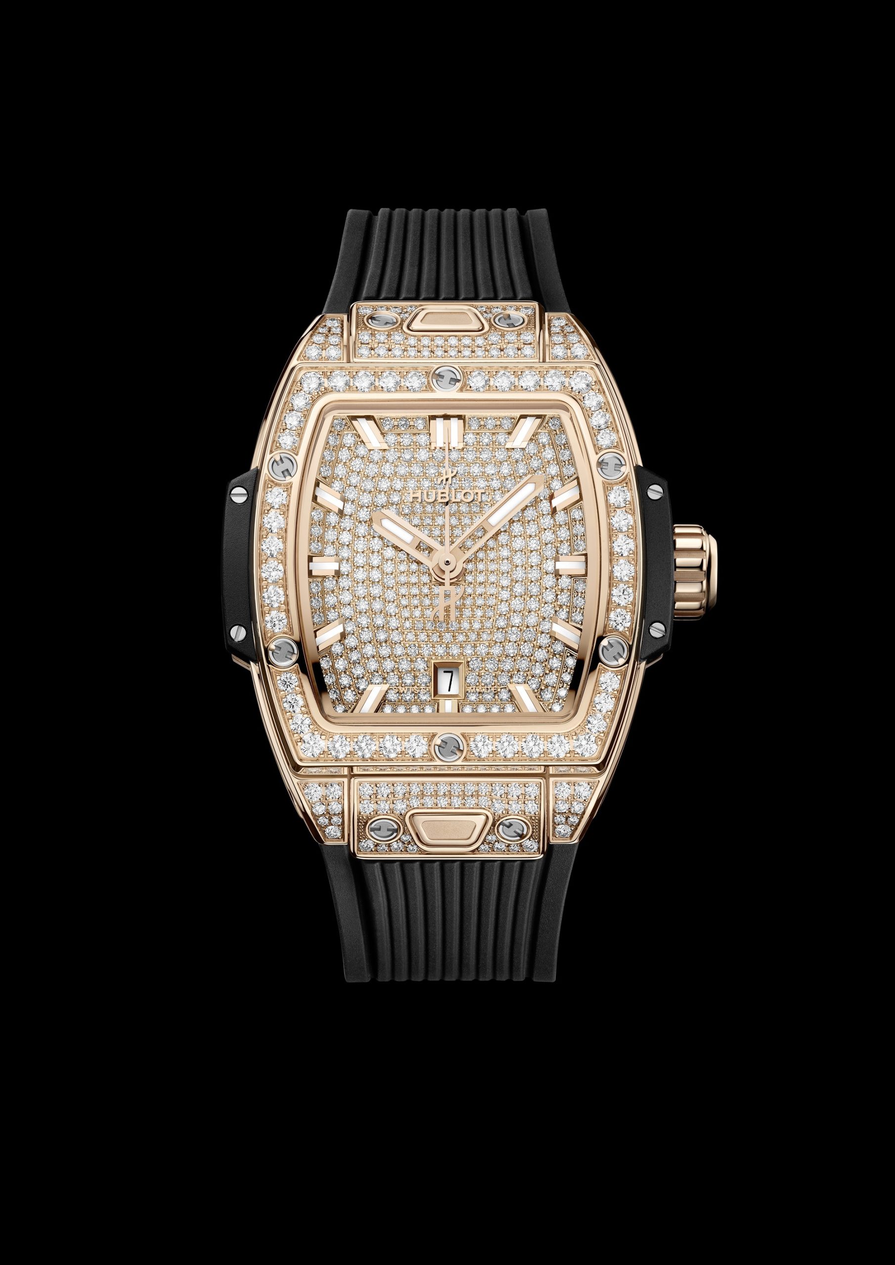Hublot Spirit of Big Bang King Gold Full Pave 682.OX.9000.RX.1604 Replica 5