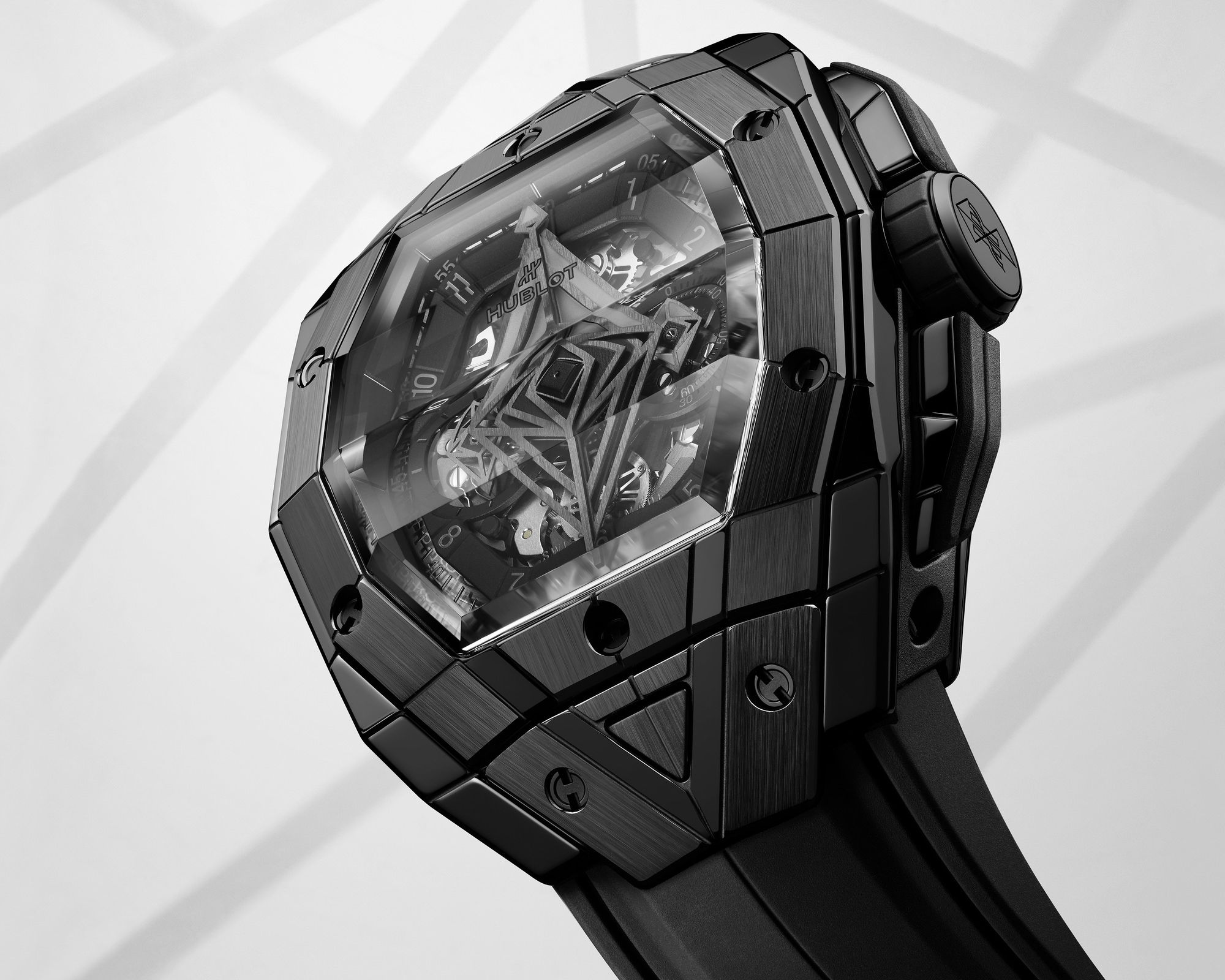 Hublot Spirit of Big Bang Sang Bleu All Black 648.CX.0114.RX.MXM23 Replica 5