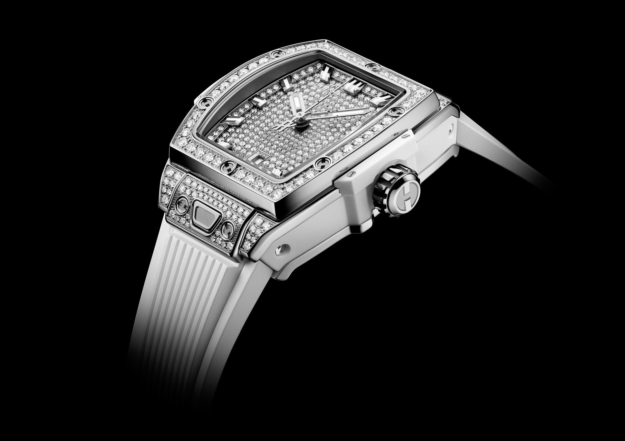 Hublot Spirit of Big Bang Steel White Full Pave 682.SE.9000.RX.1604 Replica 5
