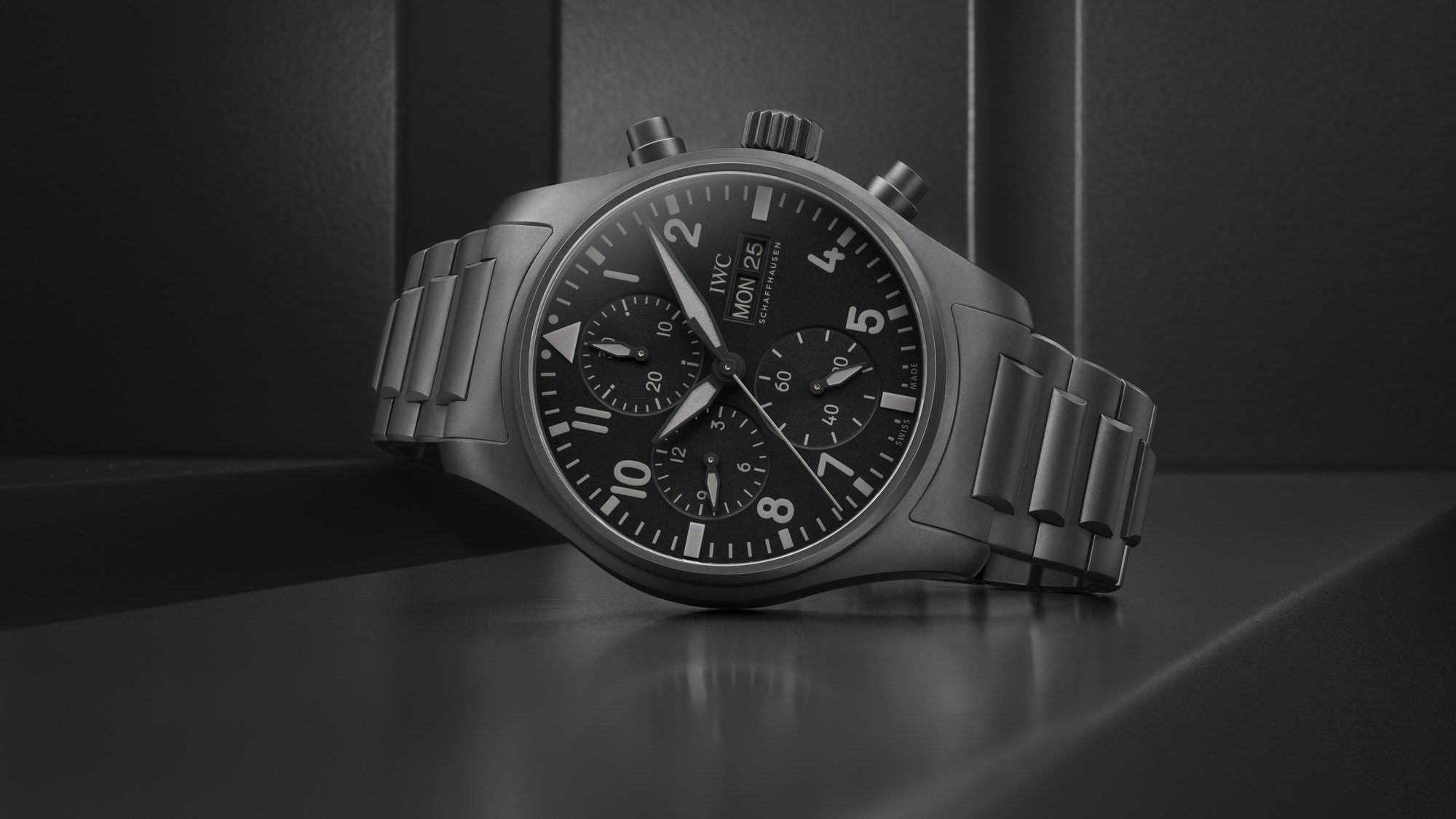 IWC Pilot’s Watch Chronograph 41 Top Gun Edition Ceratanium IW388106 Replica 5