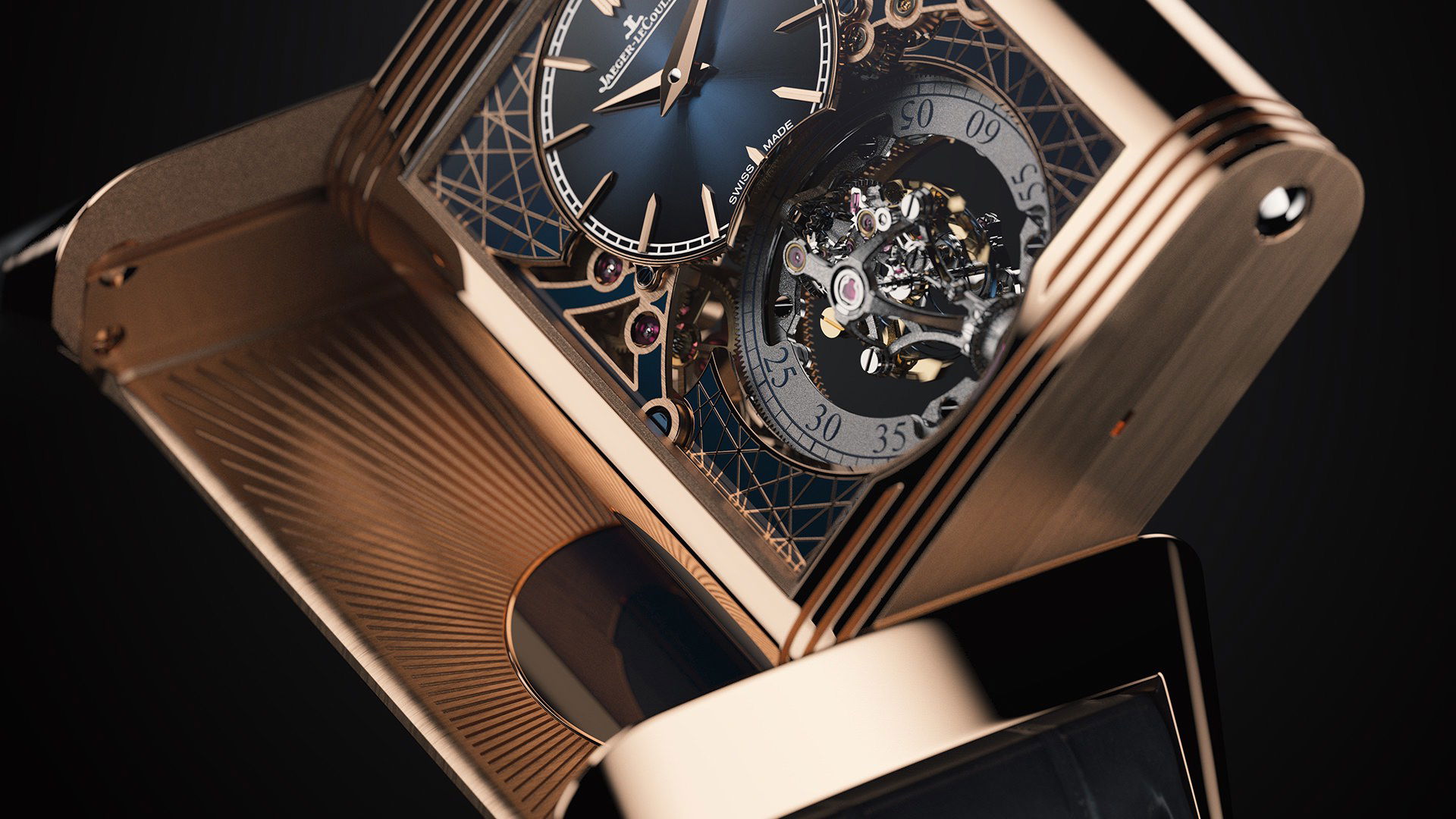 IMG_9081 Jaeger-LeCoultre Reverso Hybris Artistica Calibre 179 Q39424E1 Replica 5