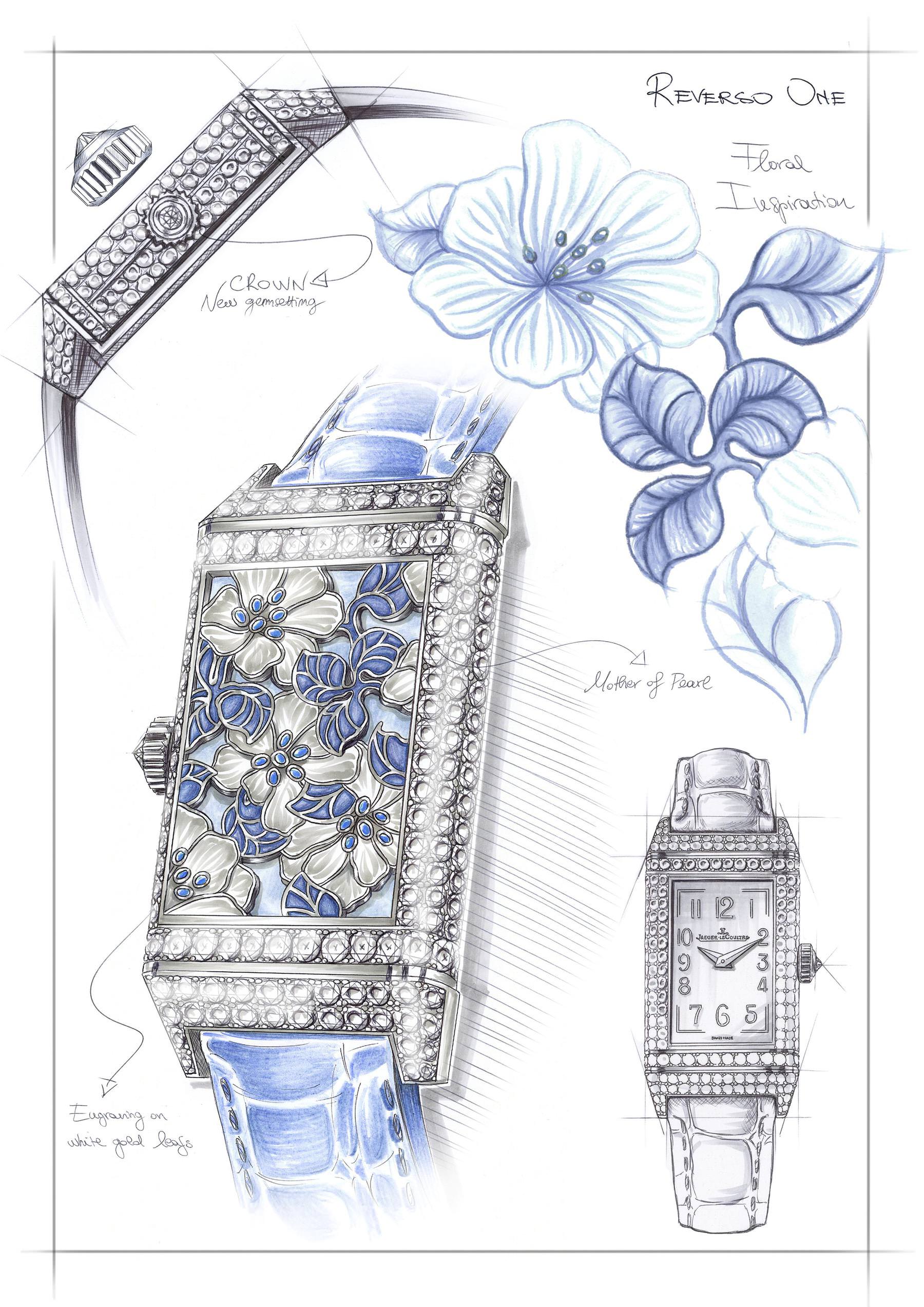 IMG_9081 Jaeger-LeCoultre Reverso One Precious Flowers White Lilies Q3293420 Replica 5