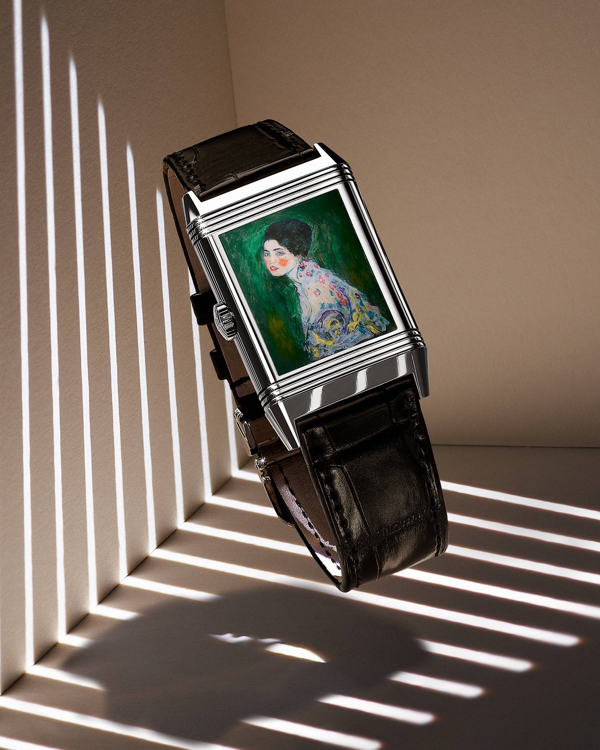 IMG_9081 Jaeger-LeCoultre Reverso Tribute Enamel Hidden Treasure – Klimt Q39334K1 Replica 5