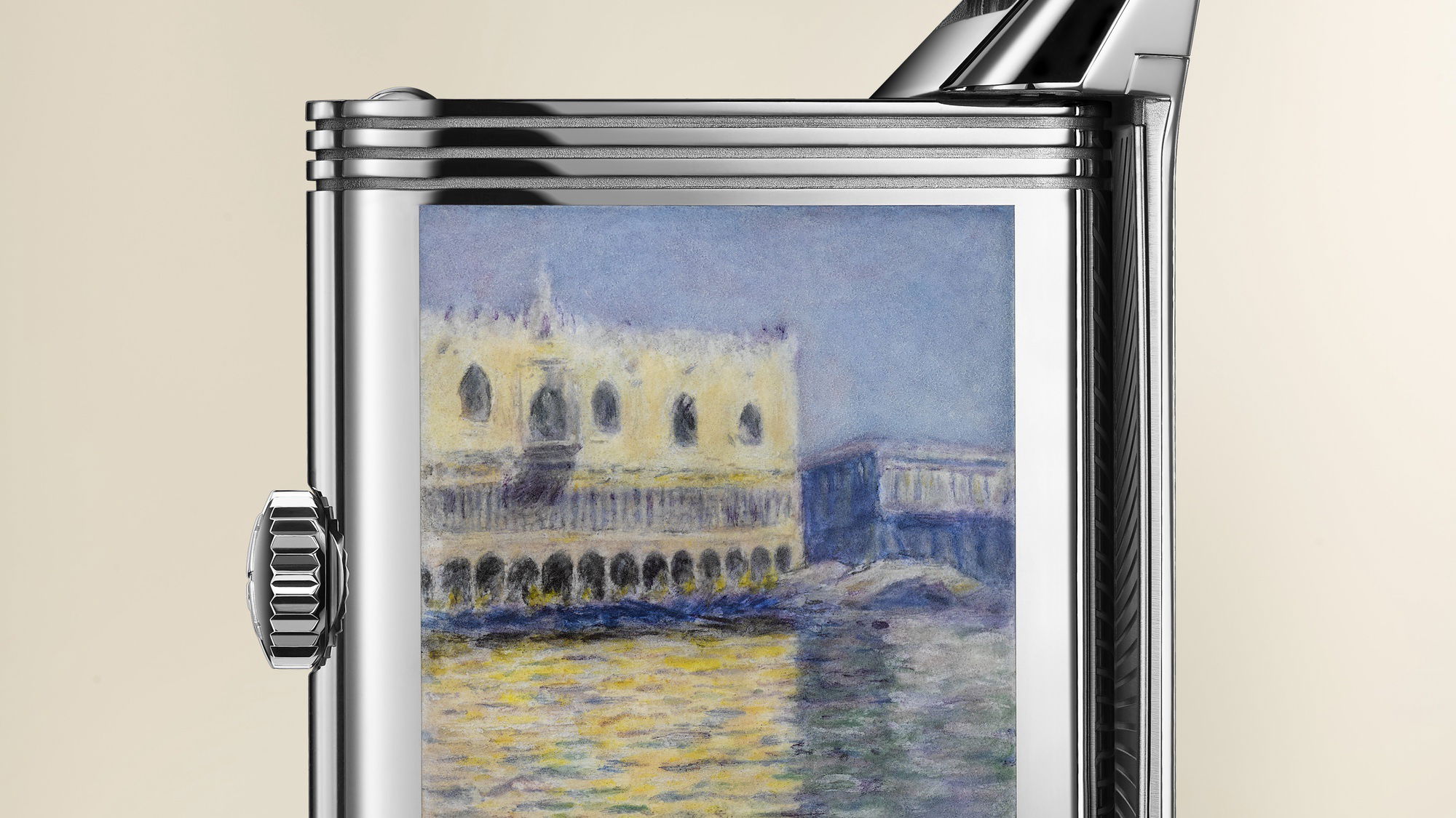 IMG_9081 Jaeger-LeCoultre Reverso Tribute Enamel Monet – The Doges’ Place Q39334M6 Replica 5