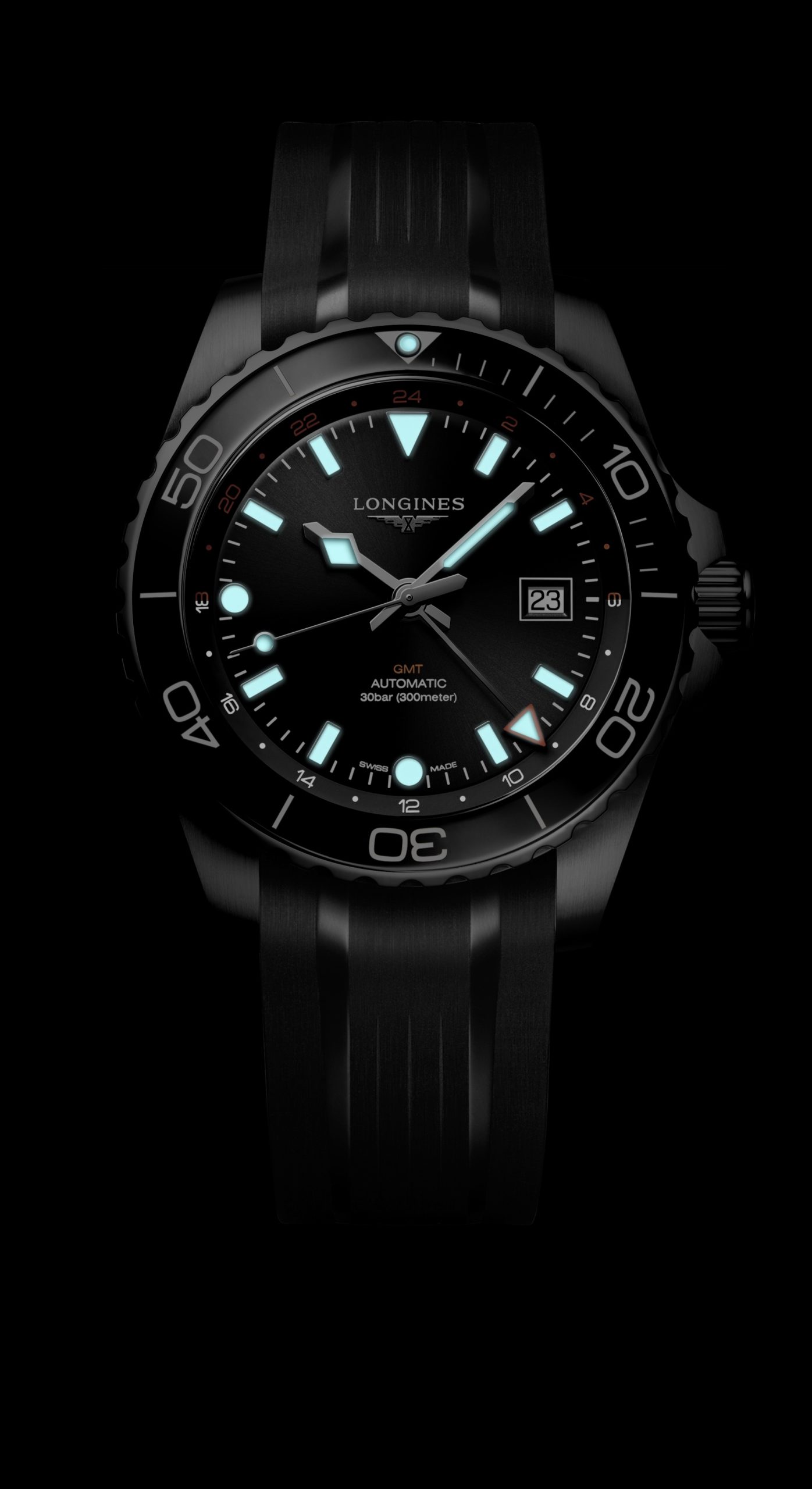 Longines Hydroconquest GMT 43 L3.890.4.56.9 Replica 5