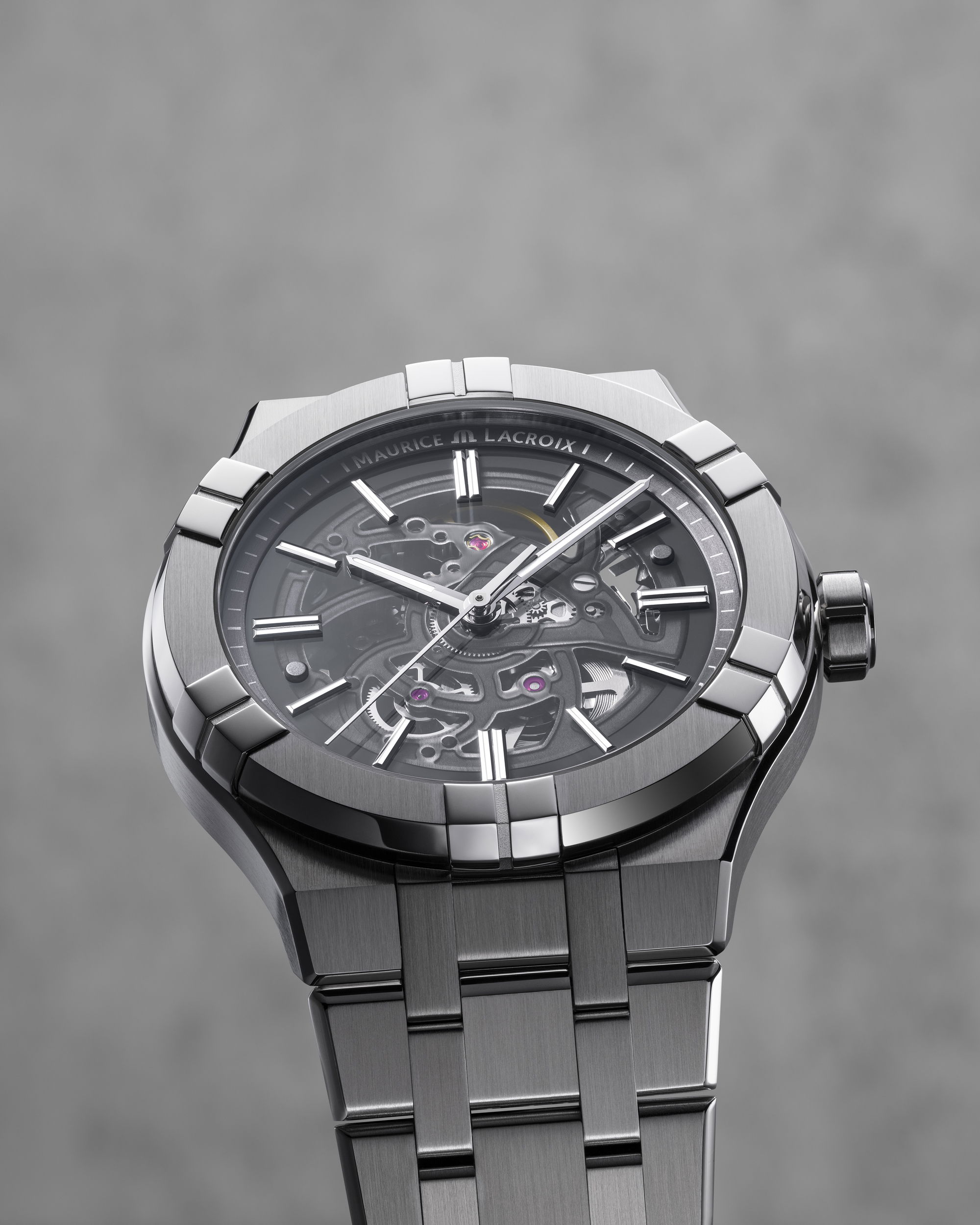 IMG_9081 Maurice Lacroix Aikon Automatic Skeleton 42 AI6008-SS002-030-1 Replica 5