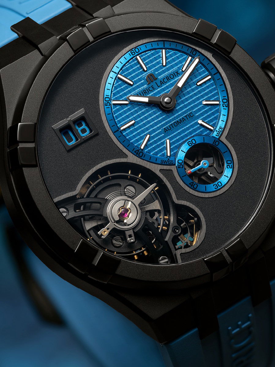 Maurice Lacroix Aikon Master Grand Date Technicolor 45 AI6118-DLB0J-430-H Replica 5