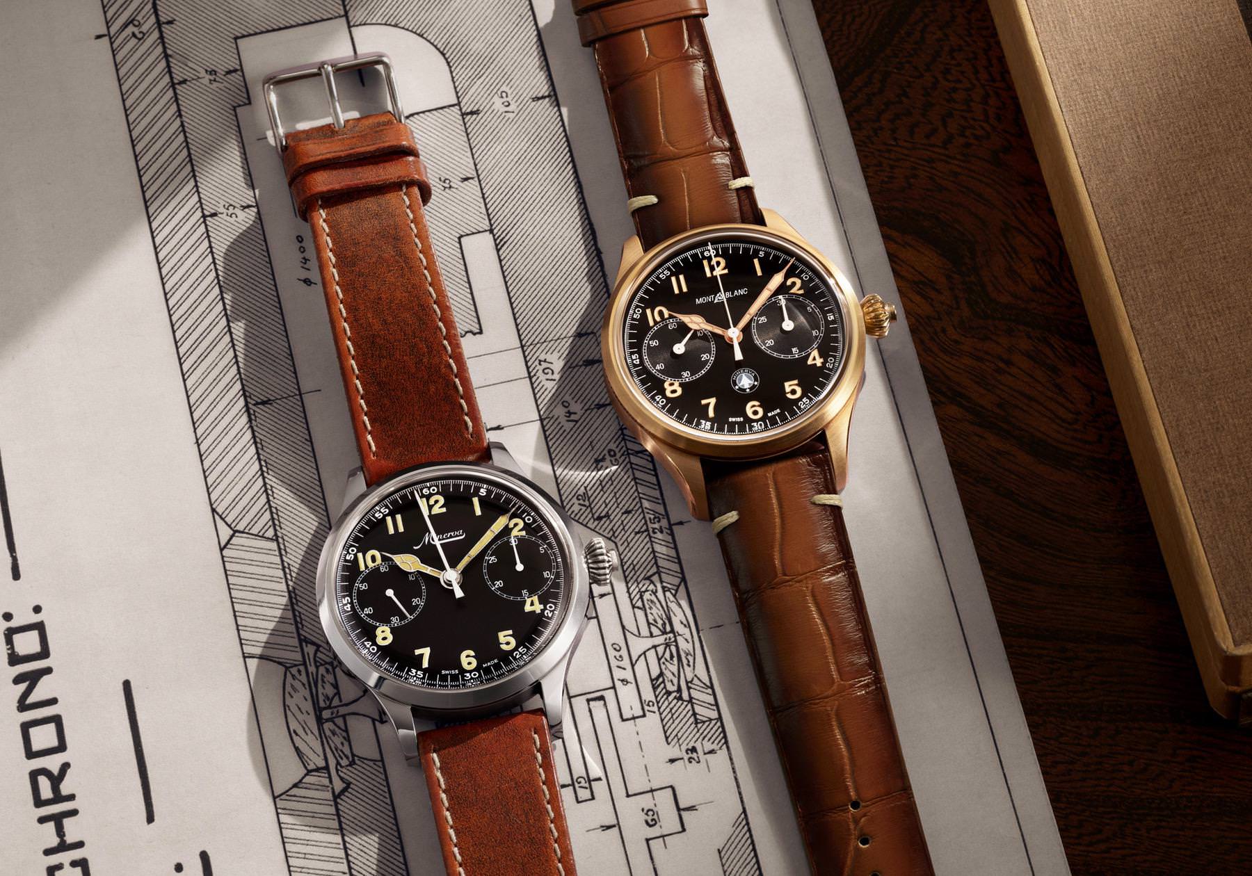 IMG_9081 Montblanc 1858 Monopusher Chronograph Origins Limited Edition 100 128506 Replica 5