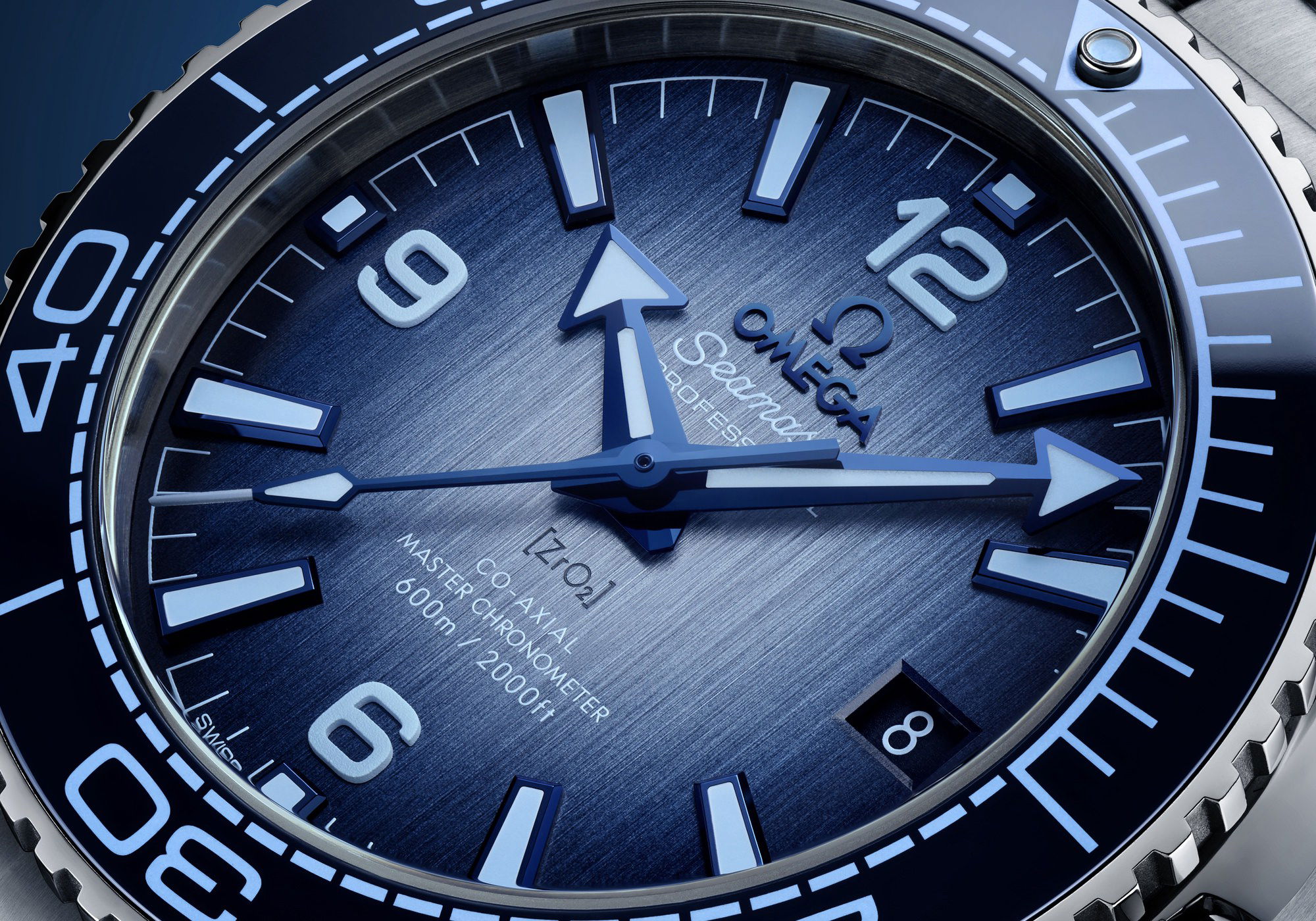 Omega Seamaster Planet Ocean 600M Co-Axial Master Chronometer Summer Blue 215.30.40.20.03.002 Replica 5
