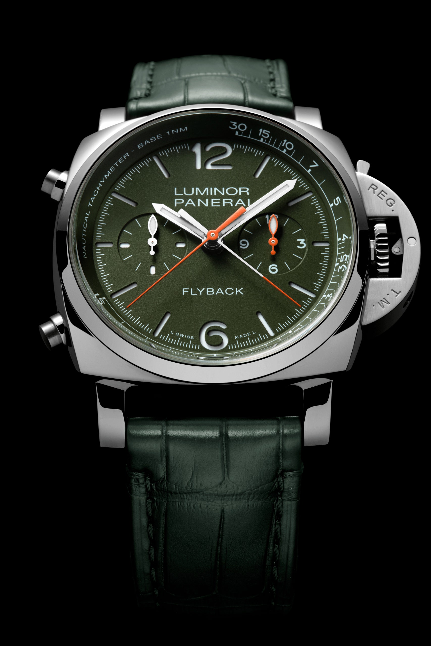 Panerai Luminor Chrono Flyback Verde Militare PAM01296 Replica 5