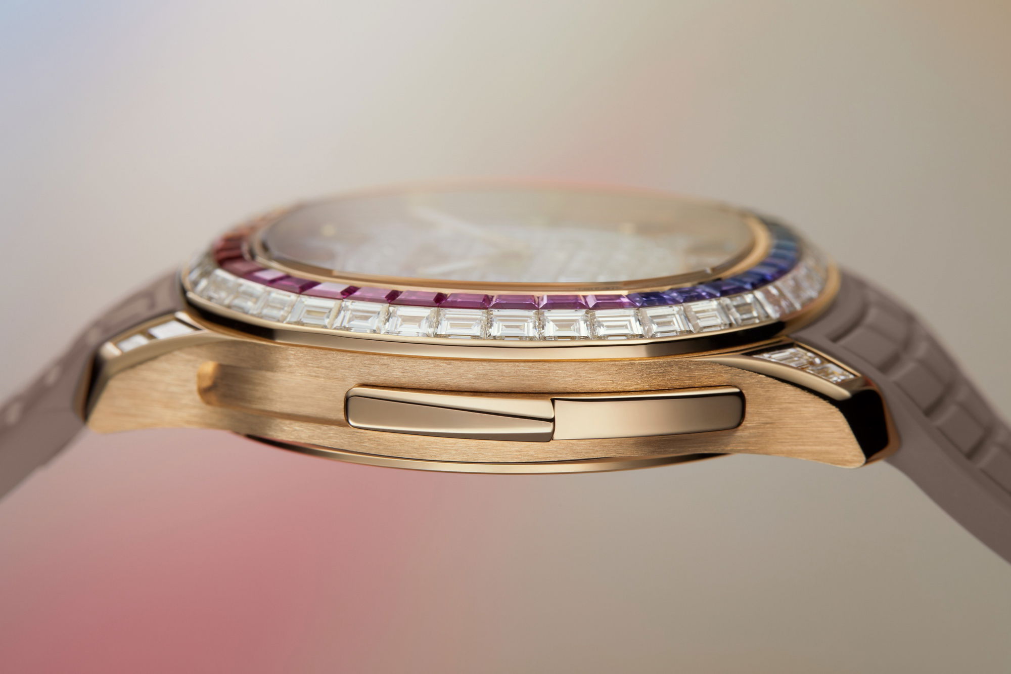 IMG_9081 Patek Philippe Aquanaut Luce Rainbow Minute Repeater Haute Joaillerie 5260/355R-001 Replica 5