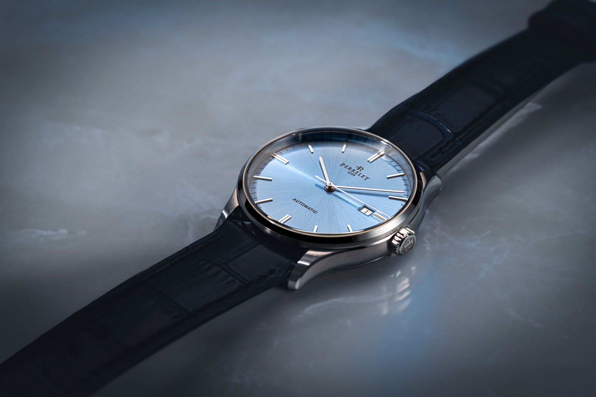 IMG_9081 Perrelet Weekend 3 Hands Ice Blue A1300/C Replica 5