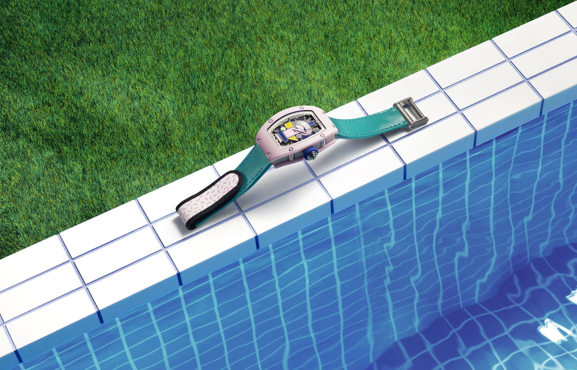 Richard Mille RM 07-01 Automatic Winding Coloured Ceramics Blush Pink rm-07-01 Replica 5