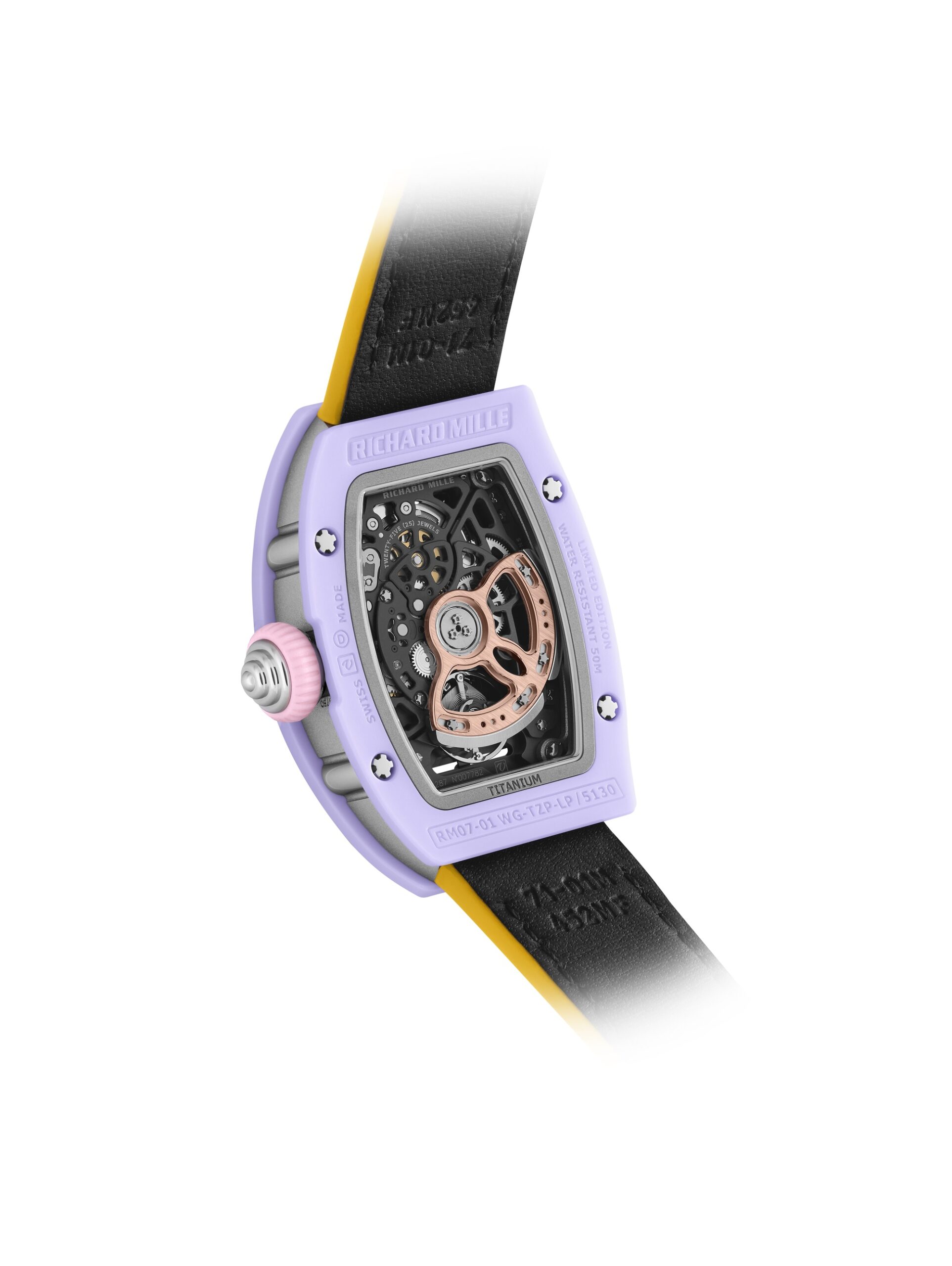 Richard Mille RM 07-01 Automatic Winding Coloured Ceramics Lavender rm-07-01 Replica 5