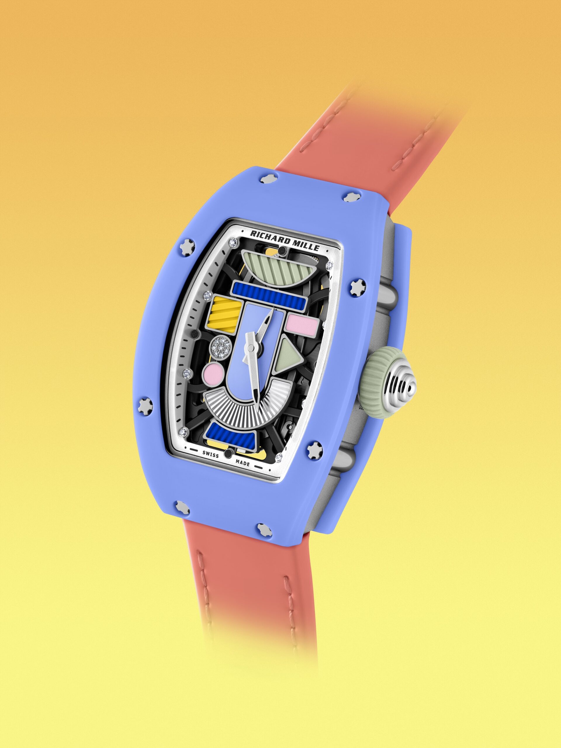 Richard Mille RM 07-01 Automatic Winding Coloured Ceramics Powder Blue rm-07-01 Replica 5