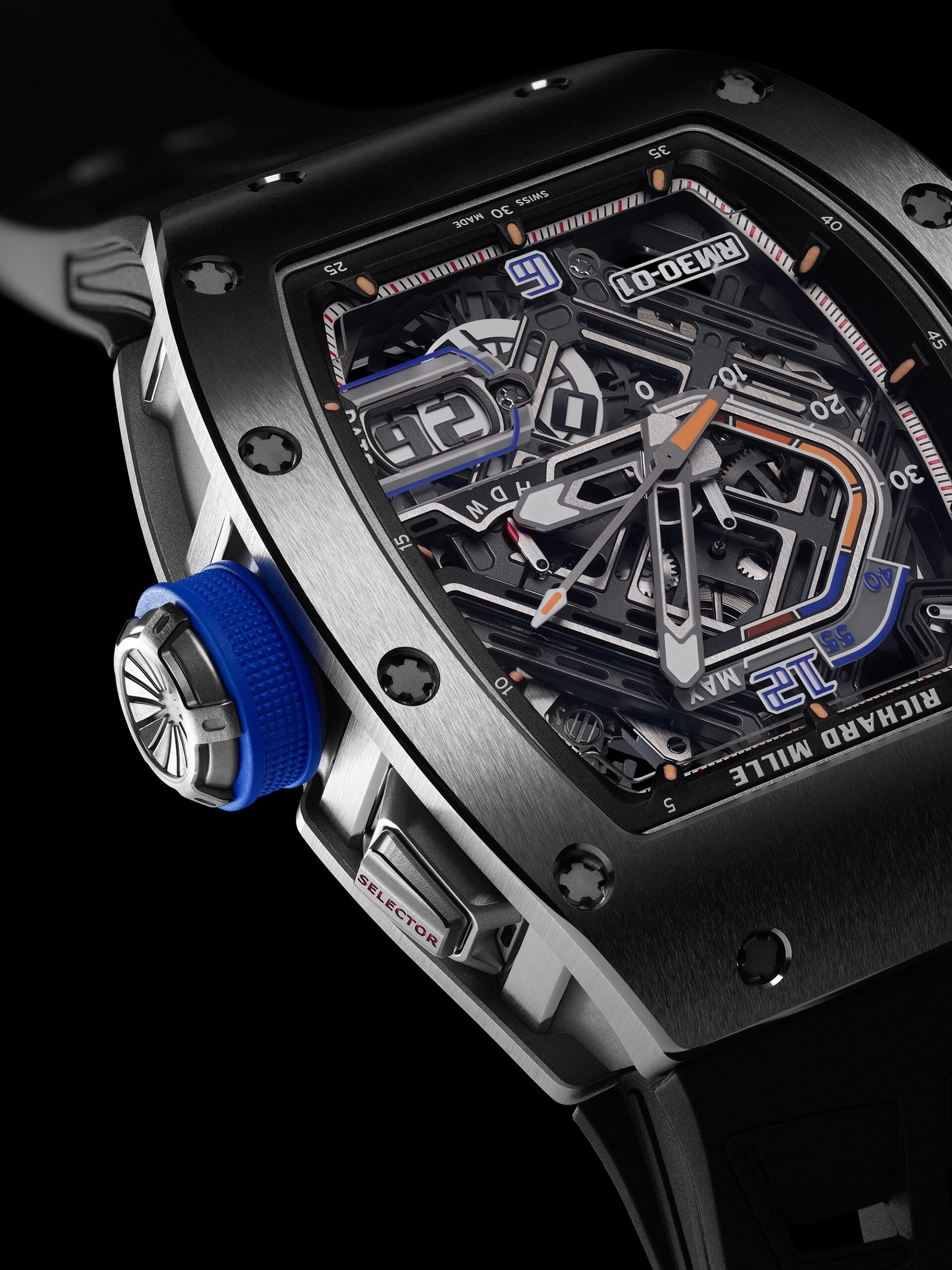 IMG_9081 Richard Mille RM 30-01 Automatic Winding with Declutchable Rotor Titanium rm-30-01 Replica 5