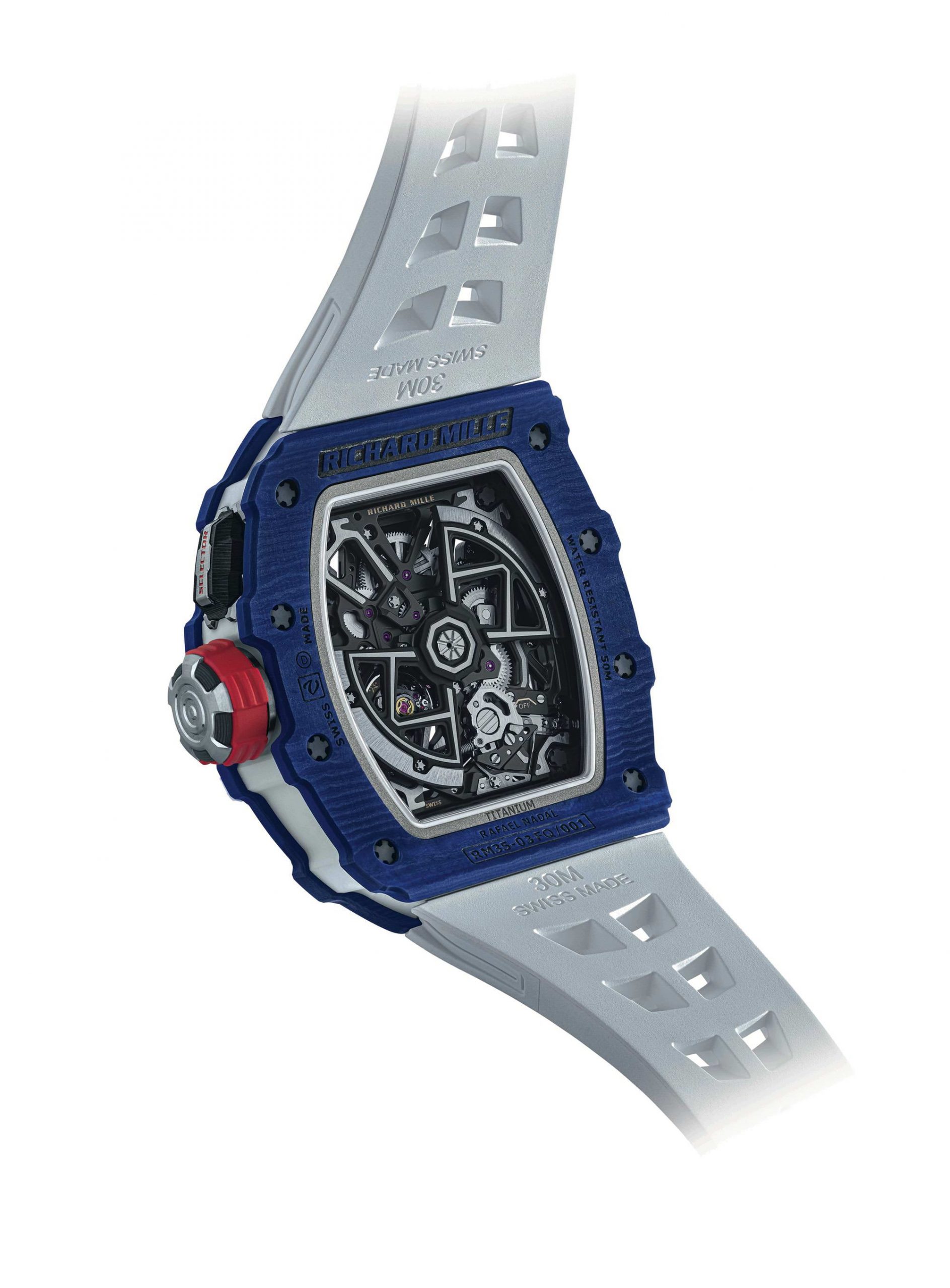 IMG_9081 Richard Mille RM 35-03 Automatic Winding Rafael Nadal Blue Quartz TPT rm-35-03 Replica 5