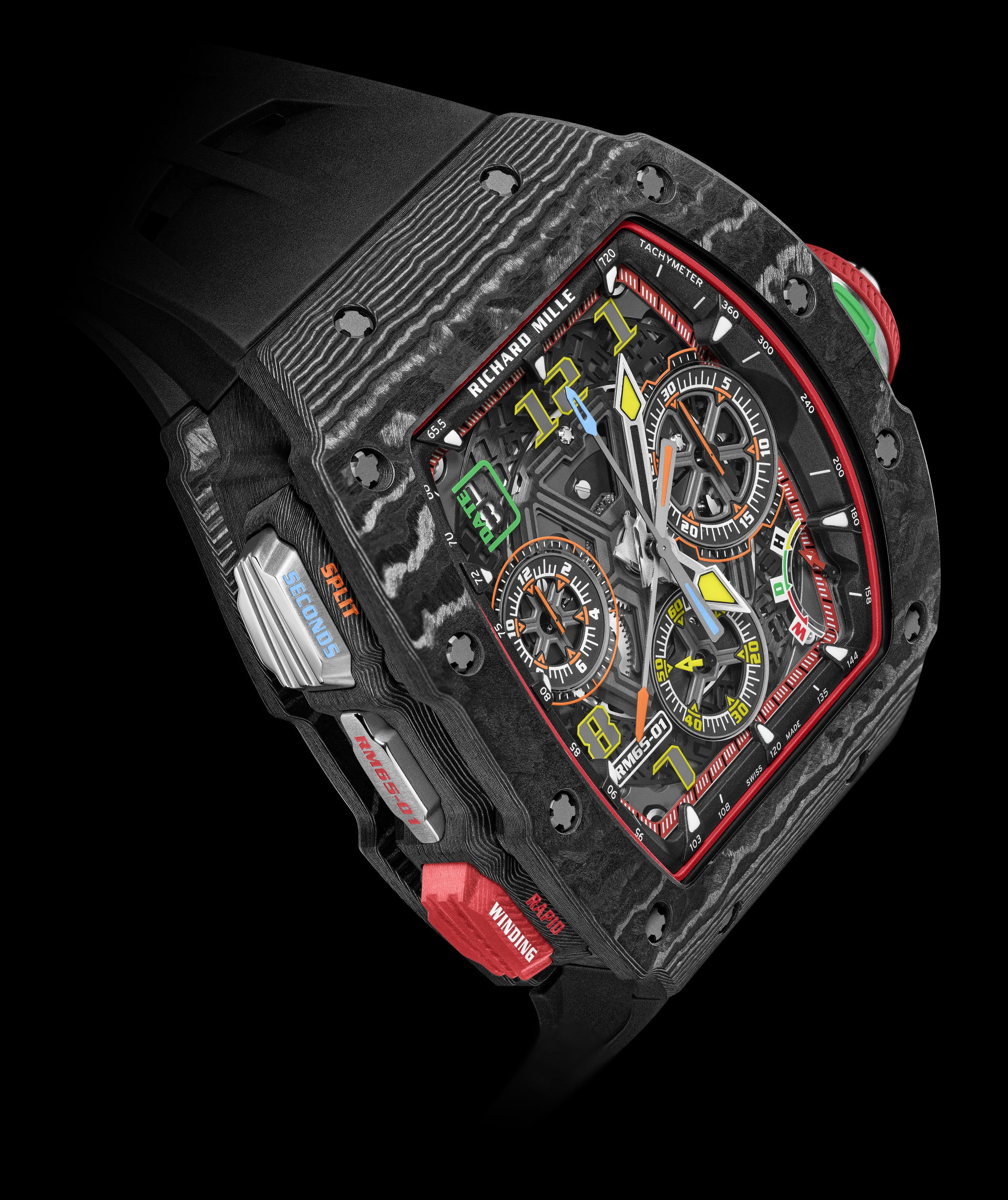 IMG_9081 Richard Mille RM 65-01 Automatic Split-Seconds Chronograph Carbon TPT? rm-65-01 Replica 5