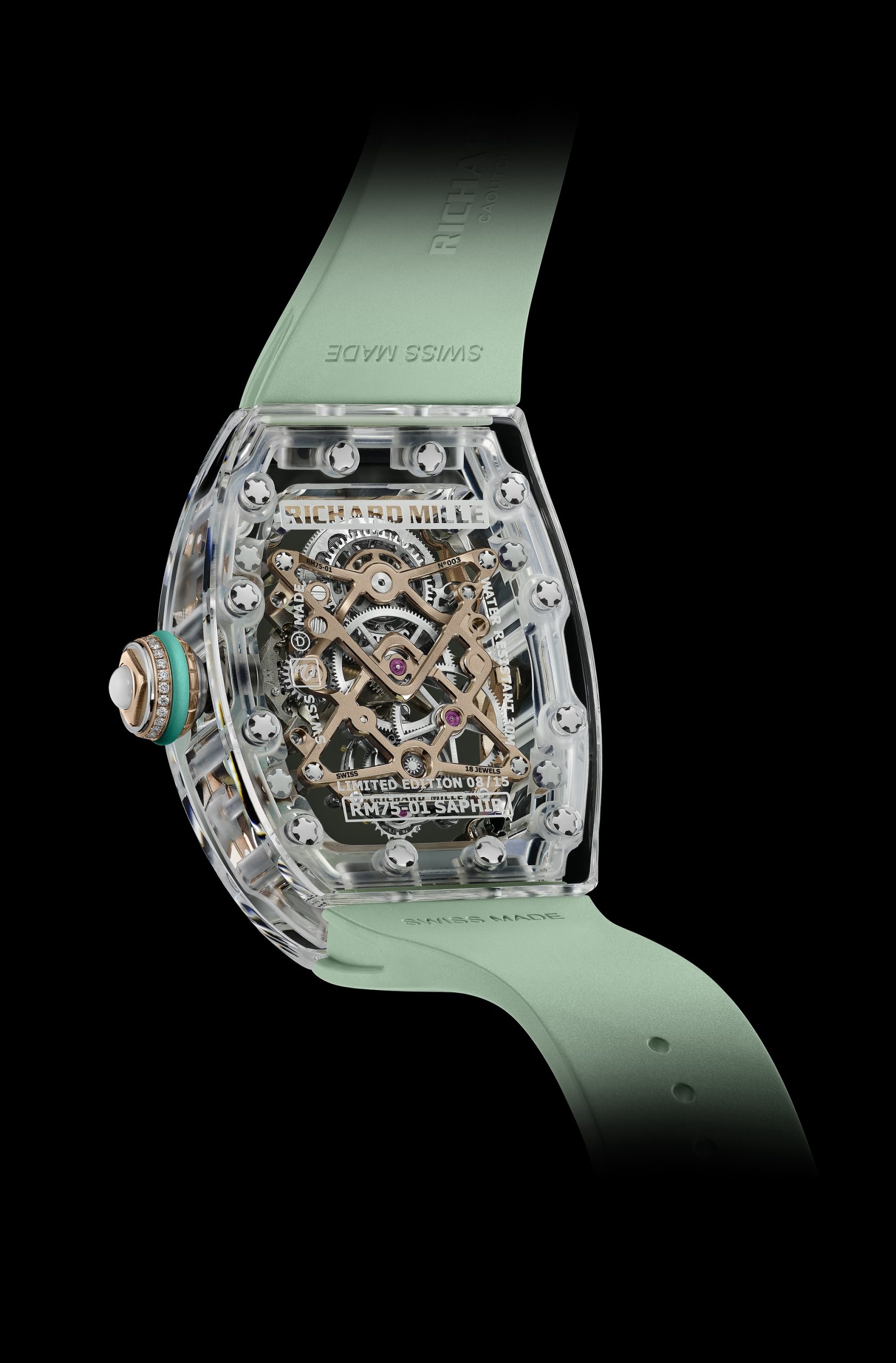 IMG_9081 Richard Mille RM 75-01 Flying Tourbillon Sapphire rm-75-01 Replica 5