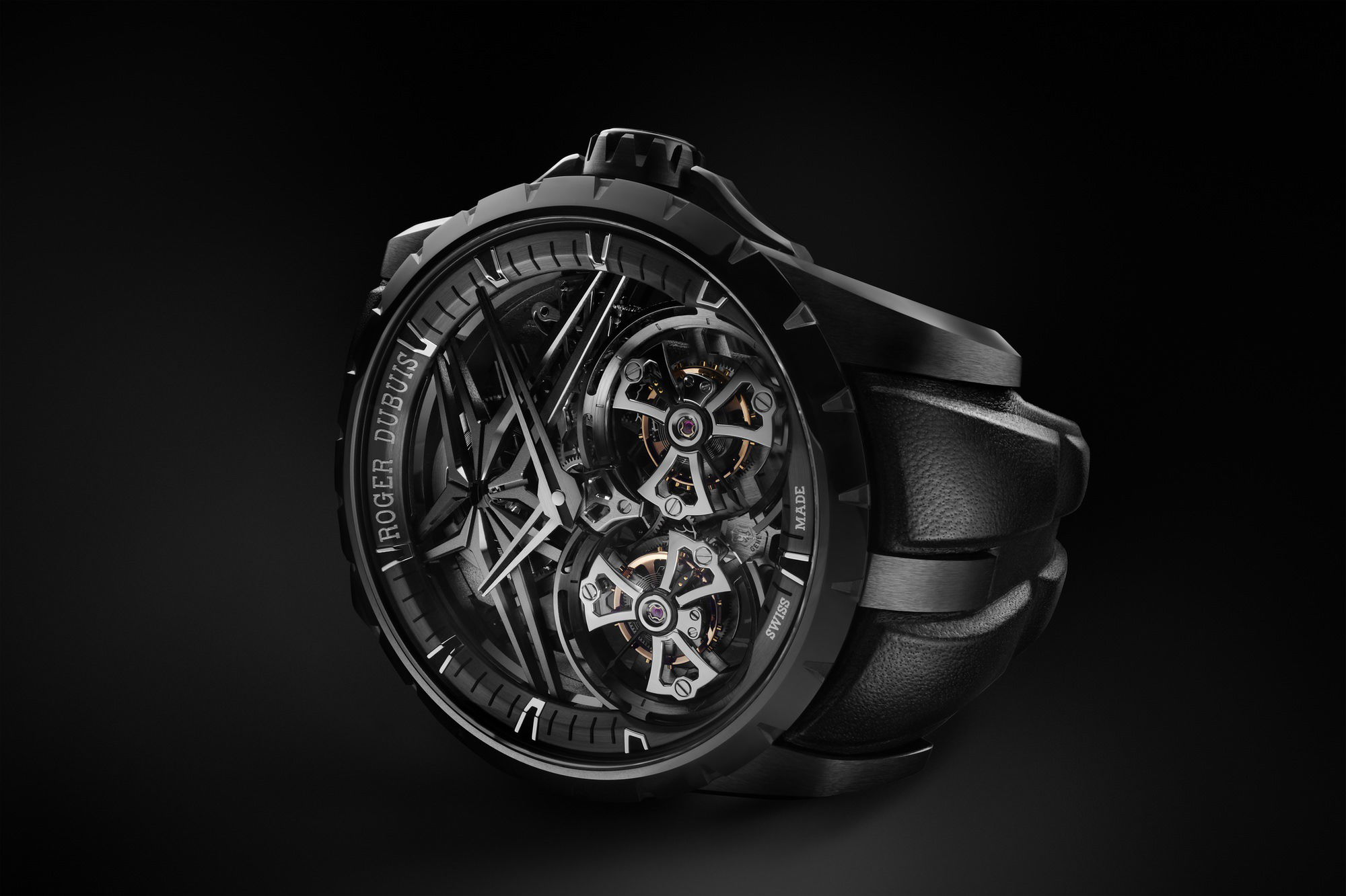 IMG_9081 Roger Dubuis Excalibur Double Tourbillon Black Ceramic RDDBEX0820 Replica 5