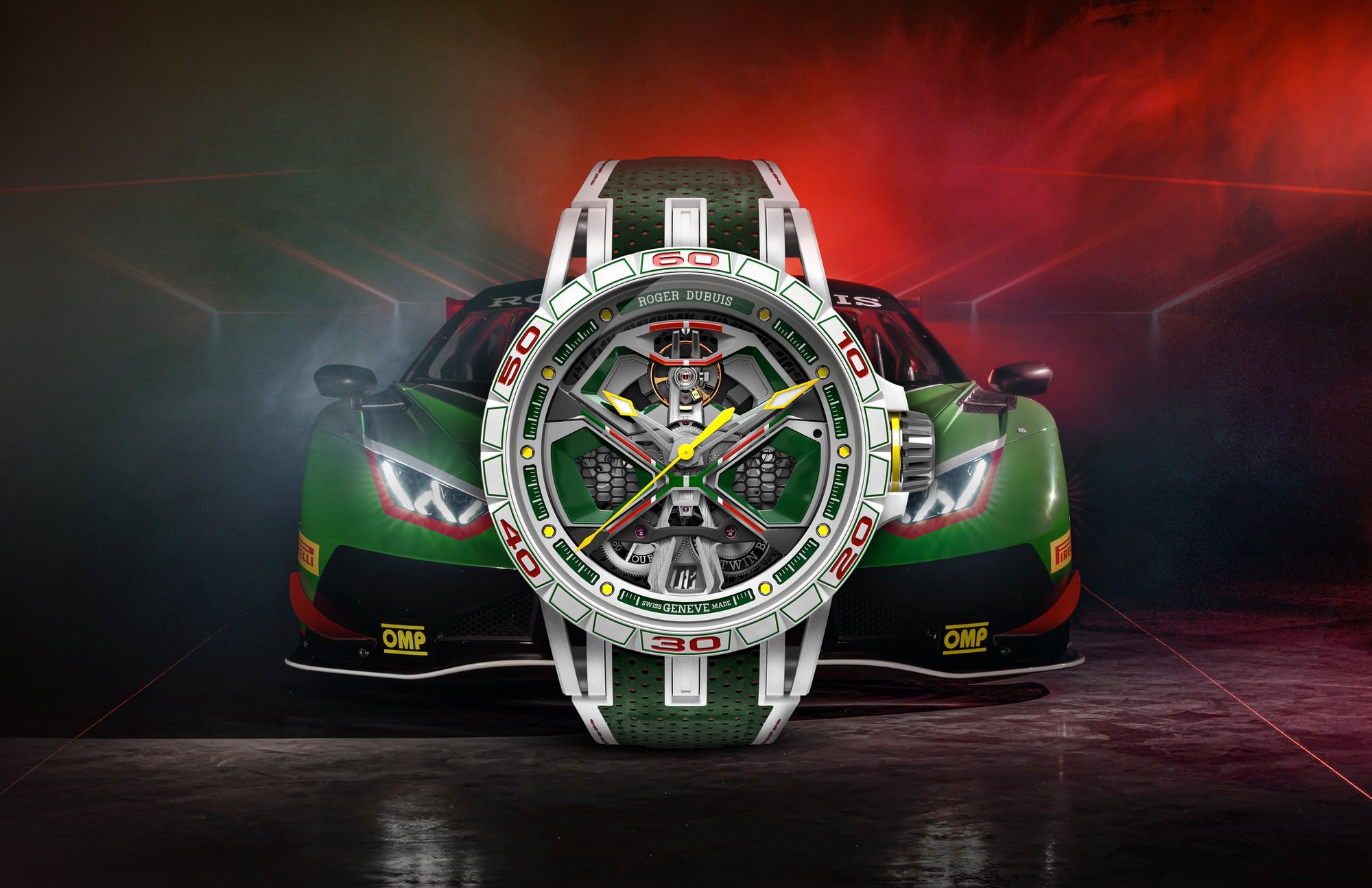 IMG_9081 Roger Dubuis Excalibur Spider Huracan White MCF RDDBEX1006 Replica 5