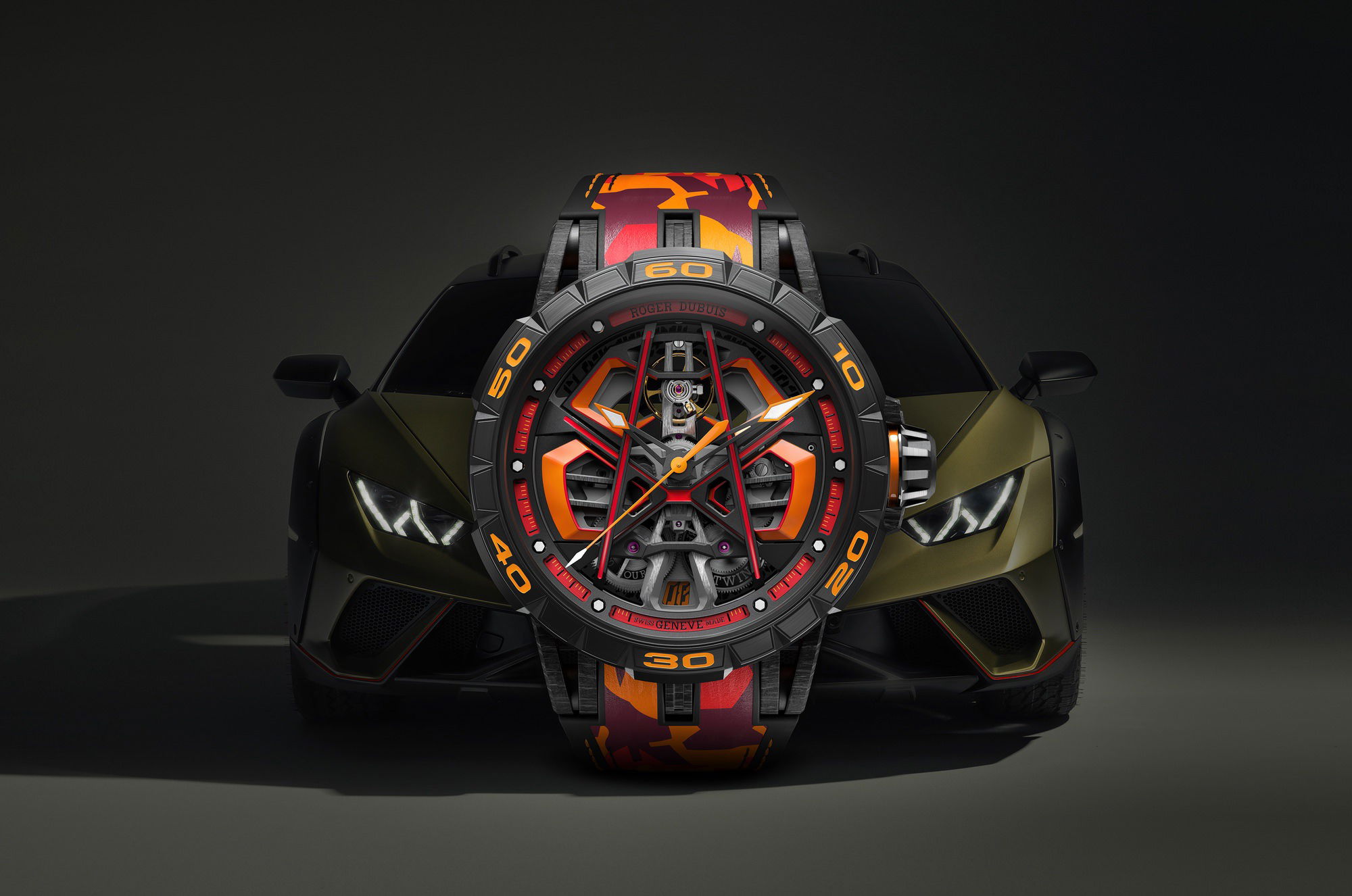 Roger Dubuis Excalibur Spider Huracan Sterrato MB RDDBEX1033 Replica 5