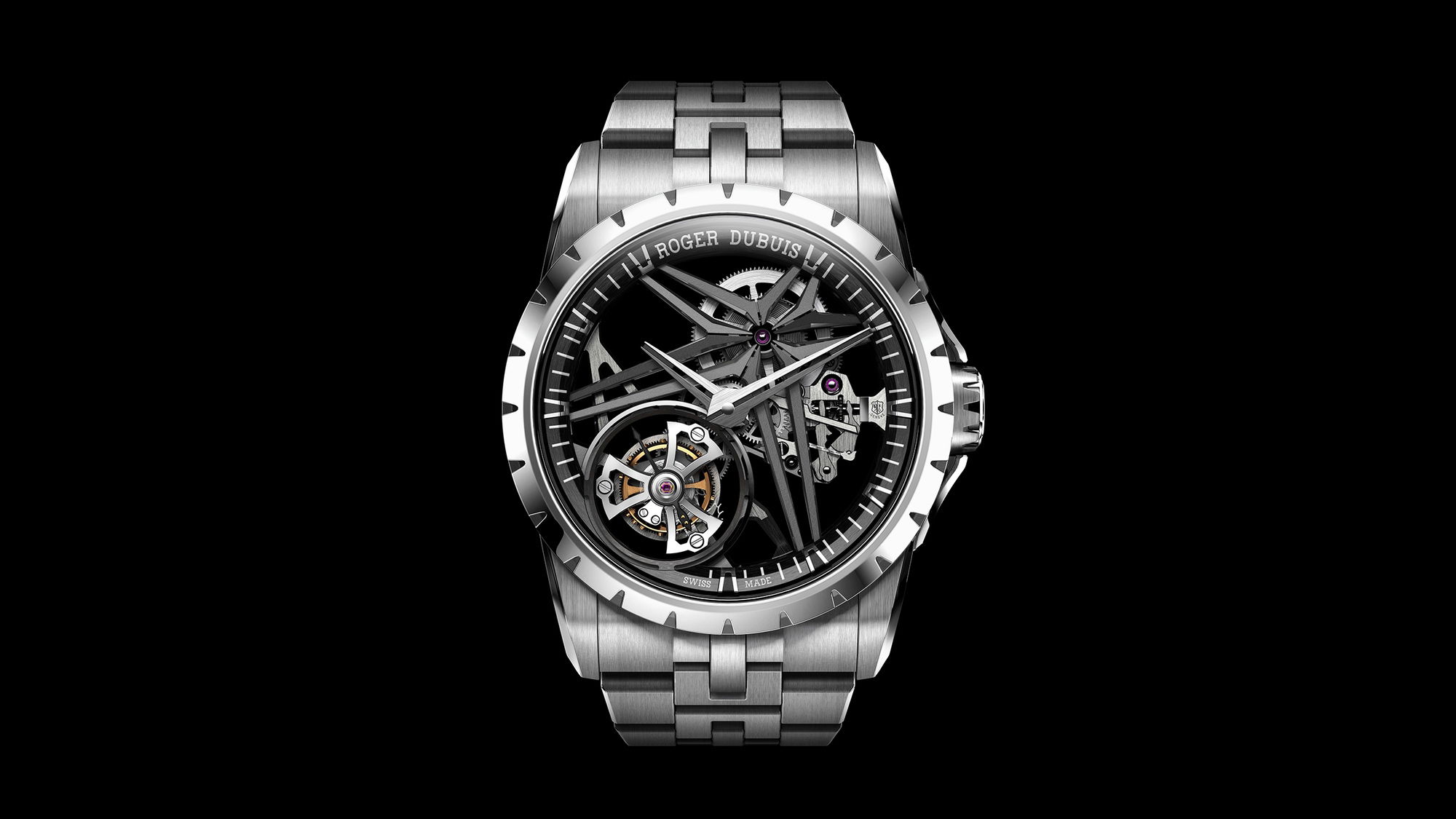 Roger Dubuis Excalibur Titanium Monotourbillon RDDBEX1112 Replica 5