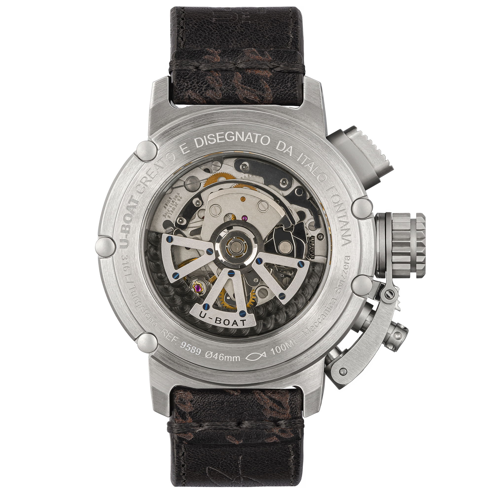 U-Boat Chimera 46 Chrono SS Blu 9589 Replica 5