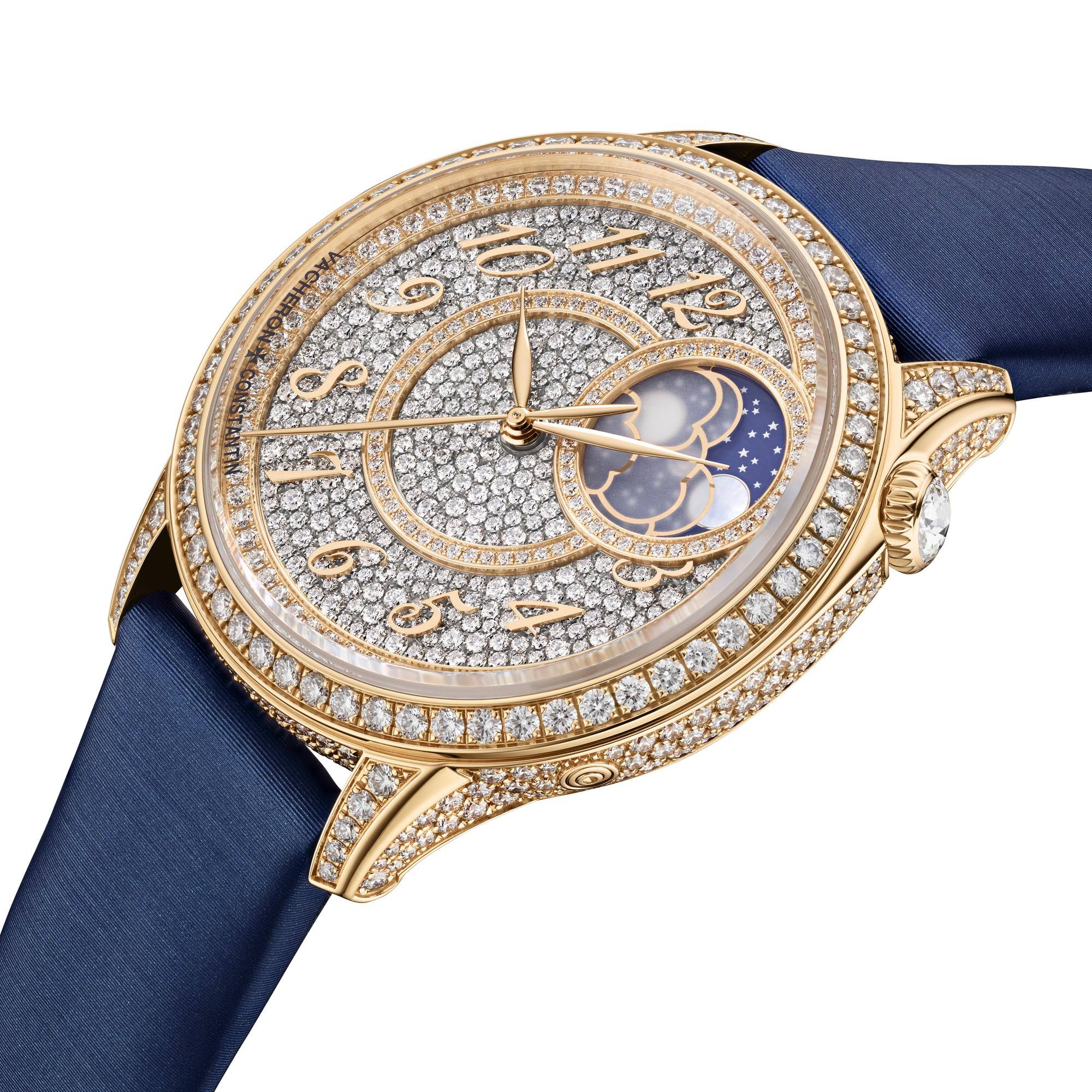 Vacheron Constantin egerie Moon Phase Diamond-Paved 8006F/000R-B976 Replica 5