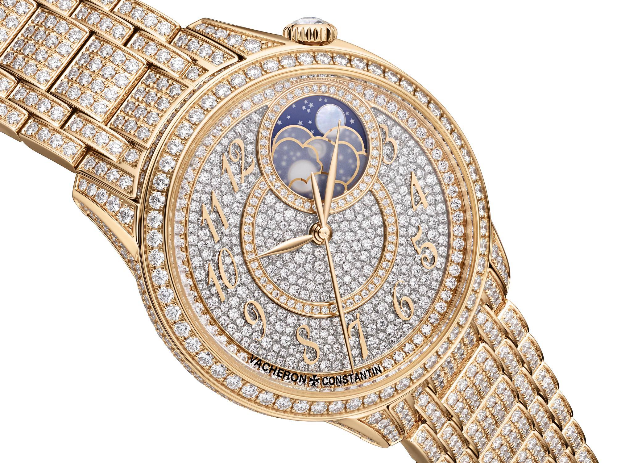 Vacheron Constantin egerie Moon Phase Jewellery 8016F/127R-B977 Replica 5