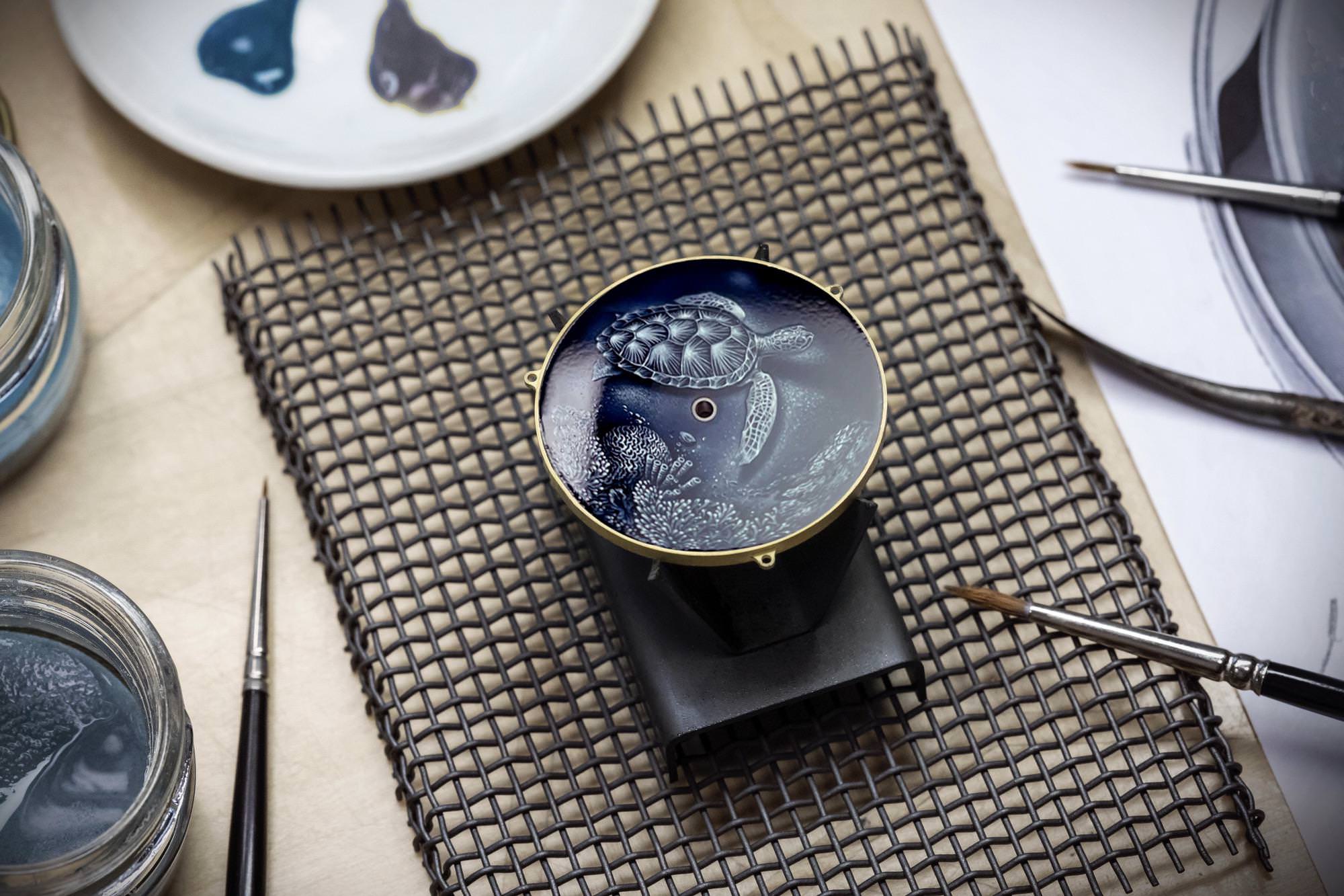 Vacheron Constantin Les Royaumes Aquatiques? Les Cabinotiers Grisaille C Turtle 2400C/000G-071C Replica 5