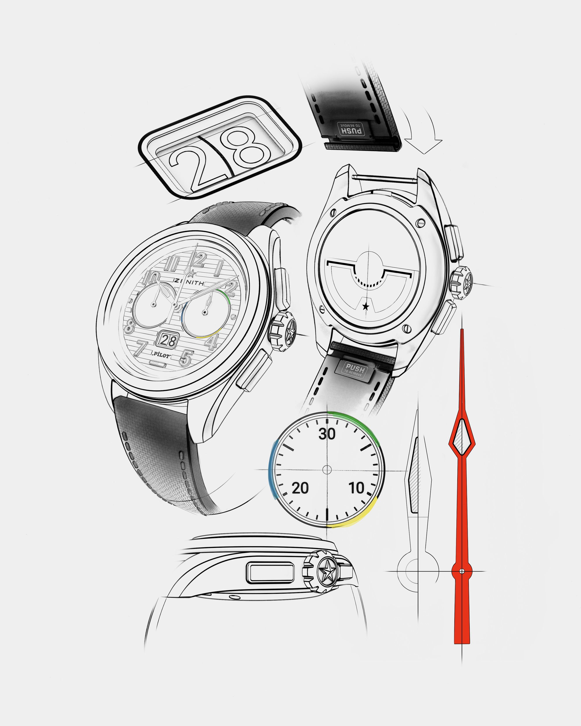 IMG_9081 Zenith Pilot Big Date Flyback 03.4000.3652/21.I001 Replica 5