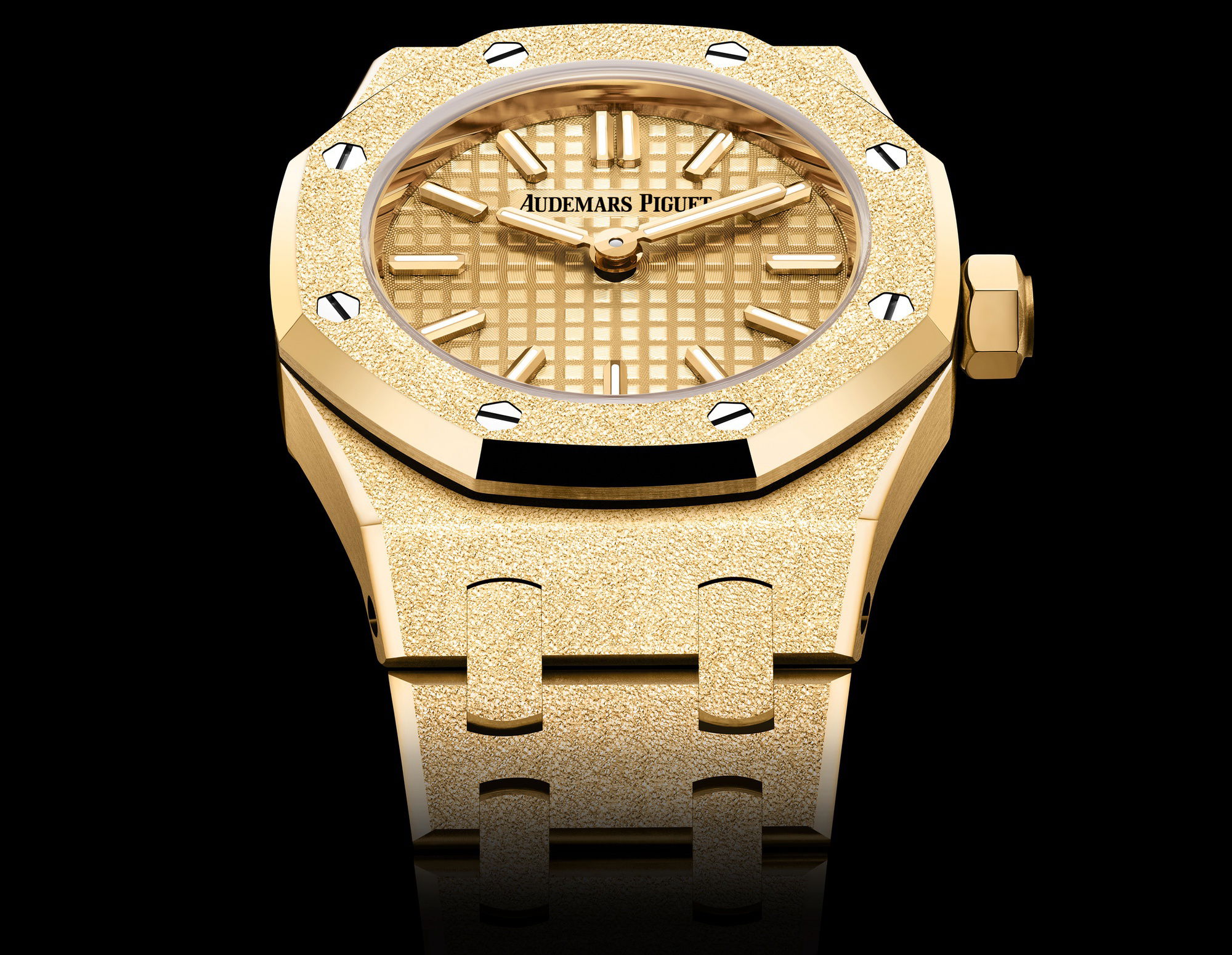 Audemars Piguet Royal Oak Mini Frosted Gold Quartz 23 67630BA.GG.1312BA.01 Replica 6