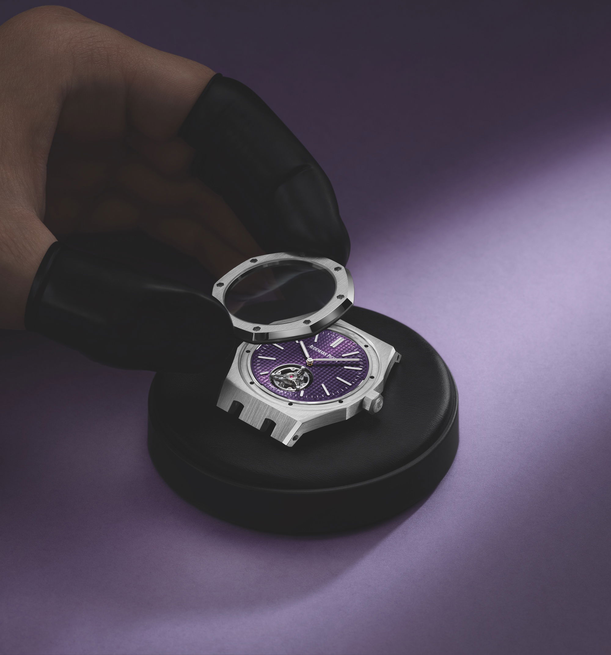 IMG_9081 Audemars Piguet Royal Oak Selfwinding Flying Tourbillon Extra-Thin (RD#3) “50th Anniversary” 26660ST.OO.1356ST.02 Replica 6