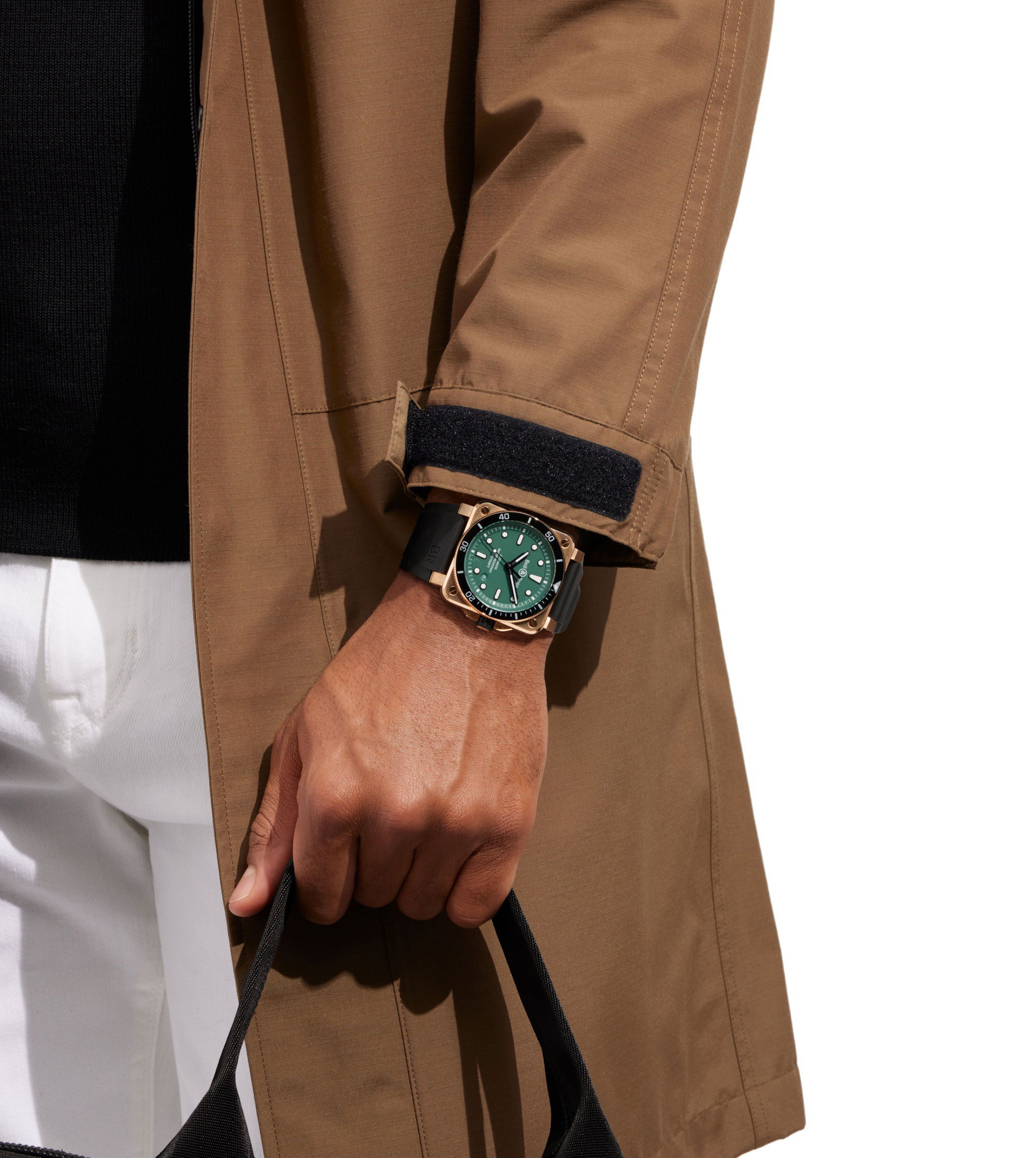 Bell & Ross BR 03-92 Diver Black & Green Bronze BR0392-D-LT-BR/SRB Replica 6