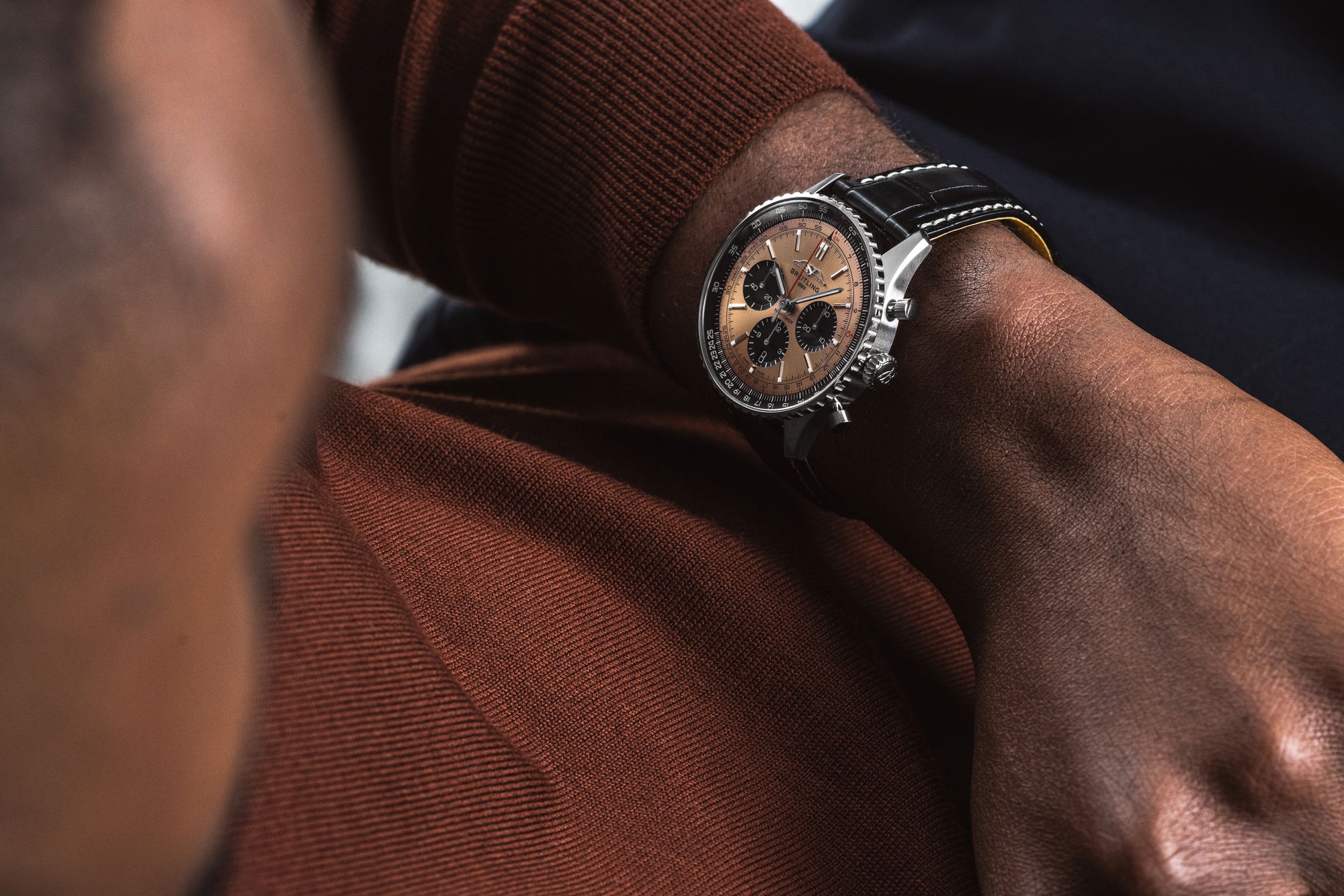 IMG_9081 Breitling Navitimer B01 Chronograph 43 AB0138241K1P1 Replica 6