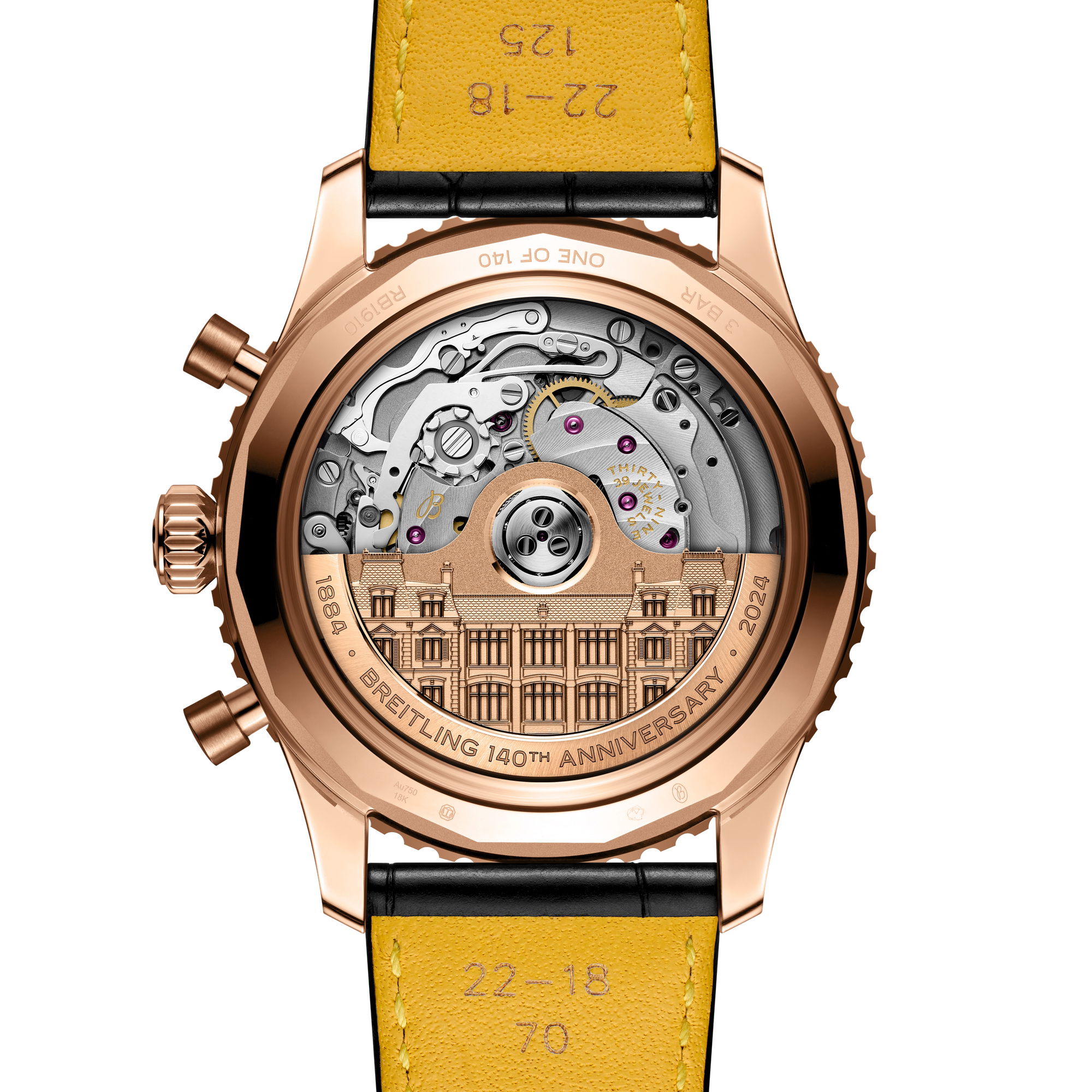 IMG_9081 Breitling Navitimer B19 Chronograph 43 Perpetual Calendar 140th Anniversary RB19101A1H1P1 Replica 6