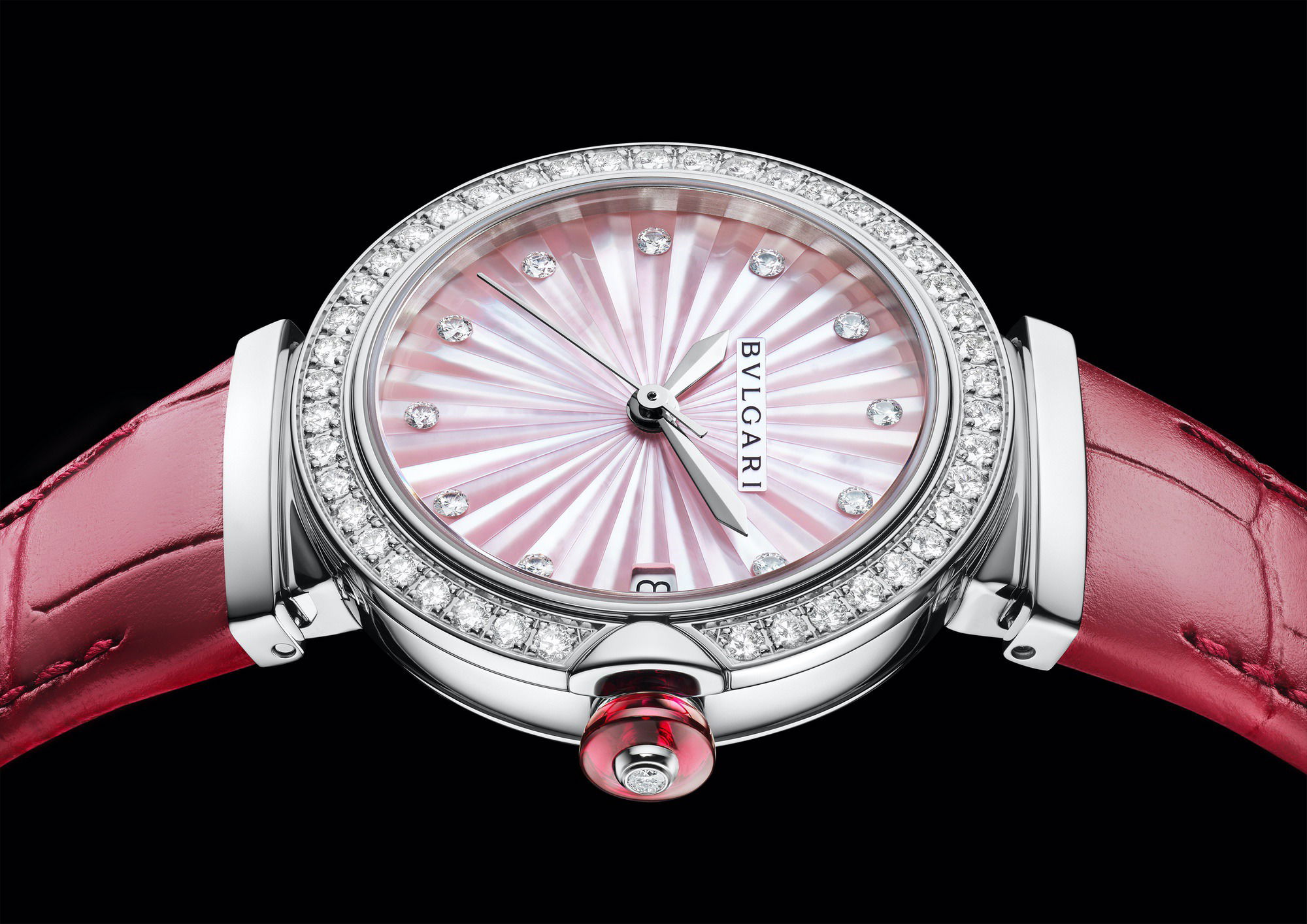 IMG_9081 Bvlgari Lvcea Intarsio Pink Mother-of-Pearl 33mm 103618 Replica 6